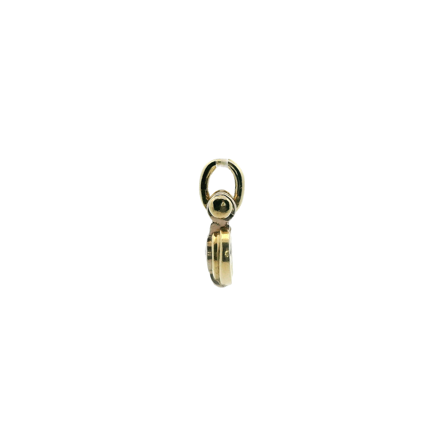 18K Yellow Gold Diamond Pendant - 0.24ct