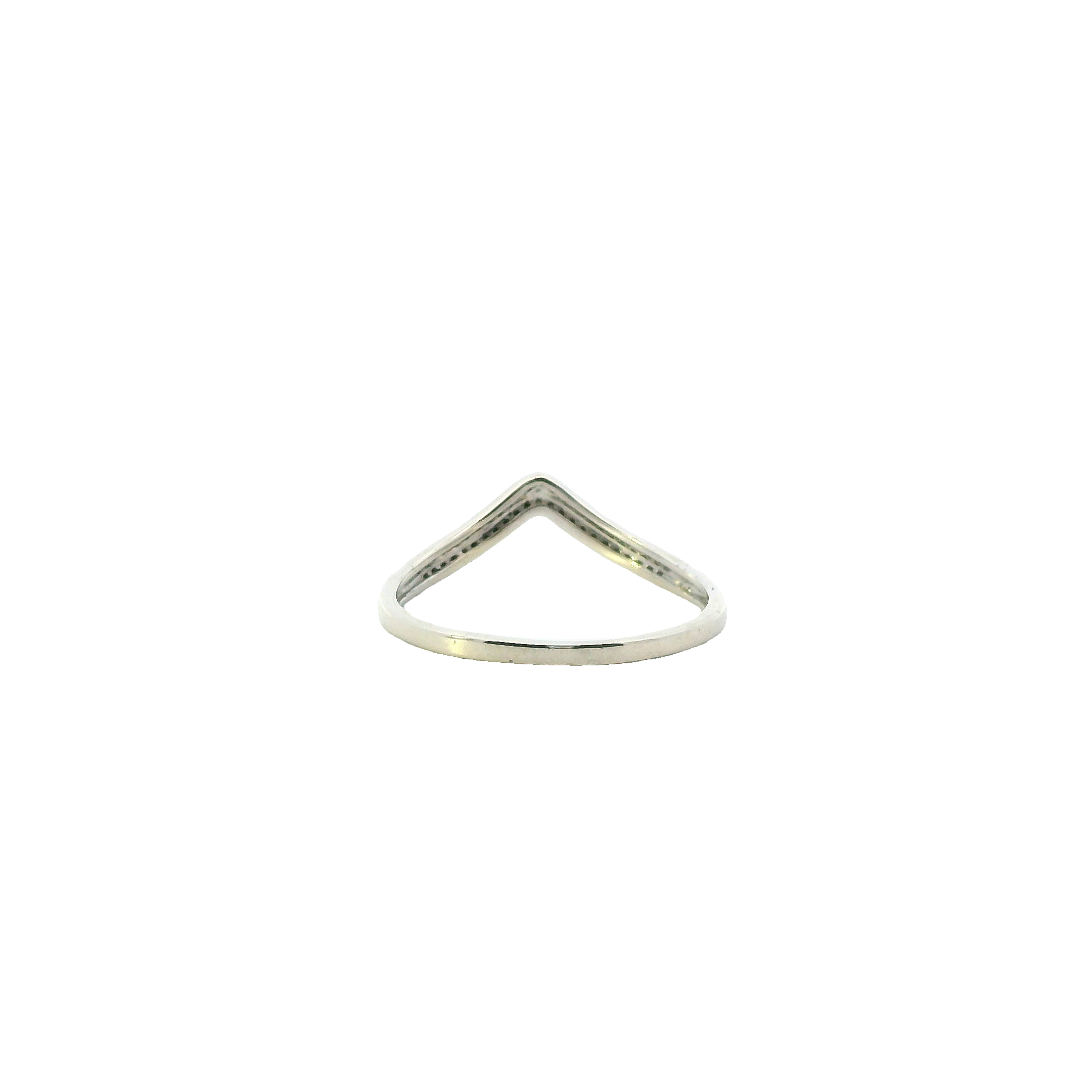 10K White Gold Diamond Women's Ring - 0.09ct