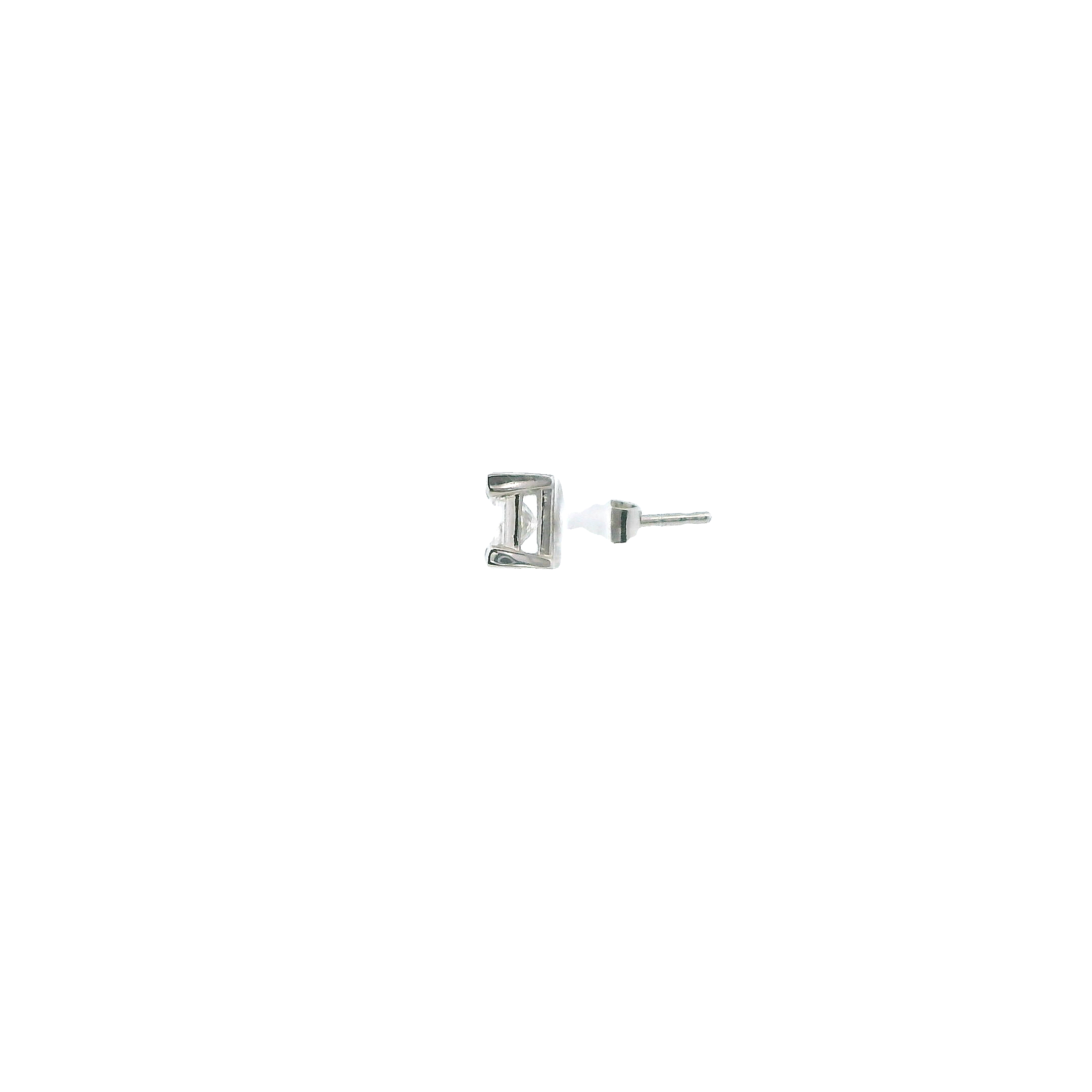 Platinum Diamond Solitaire Single Earring - 0.46ct