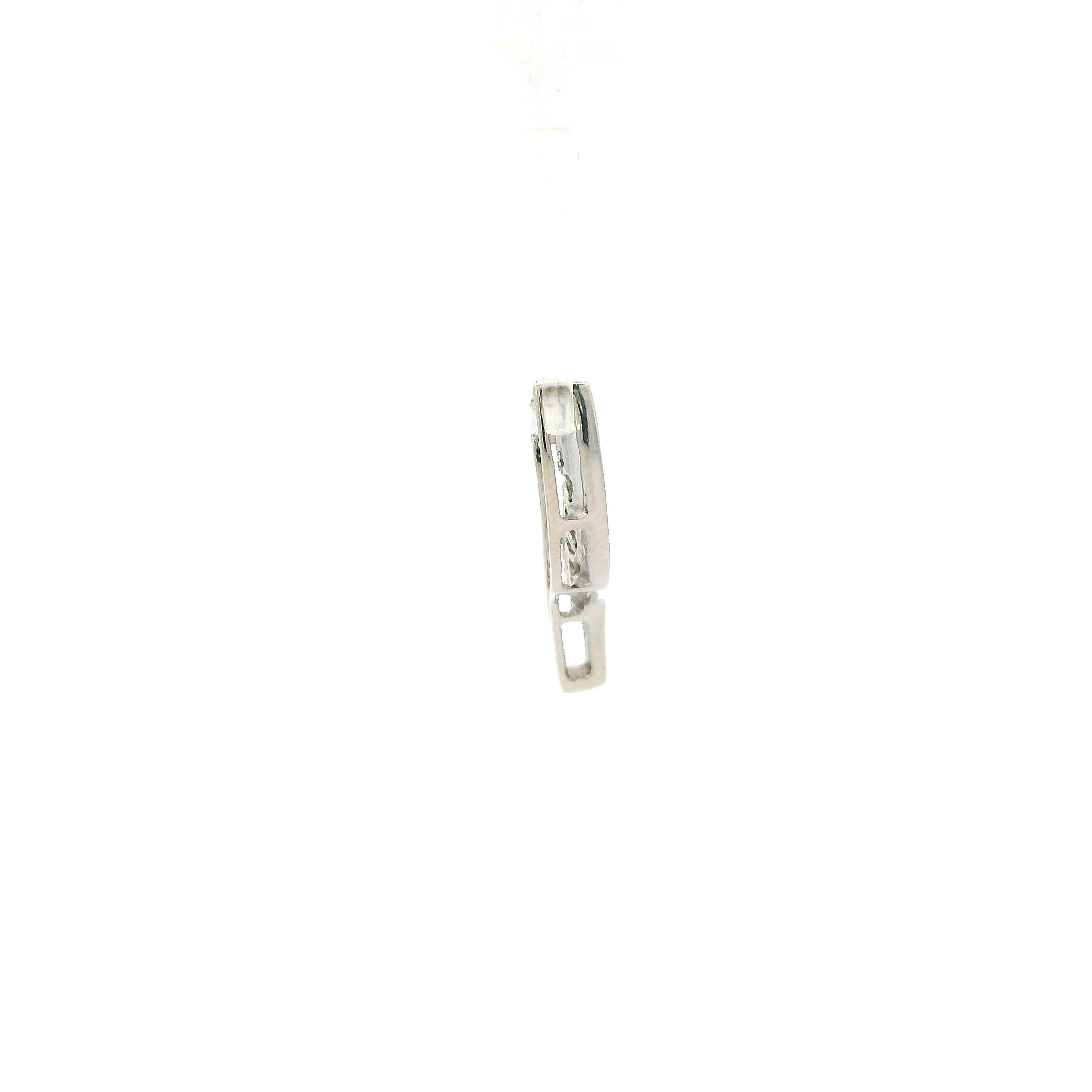 10K White Gold Diamond Journey Pendant - 0.46ct