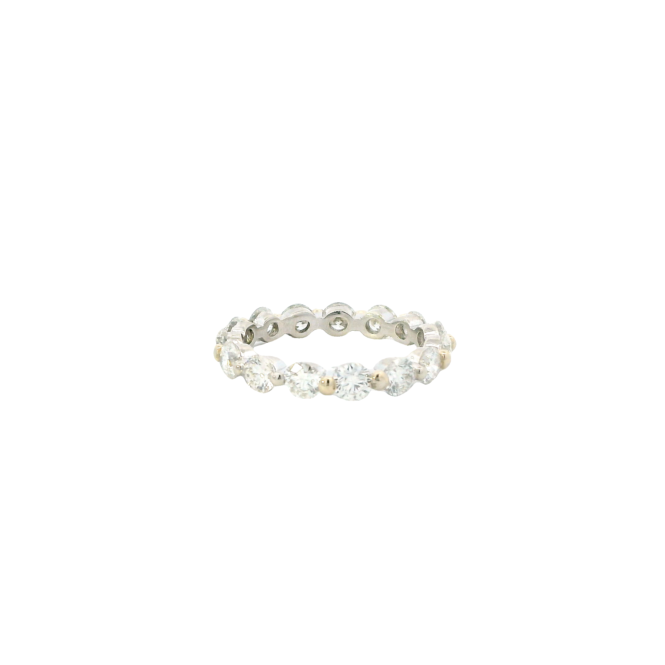14K White Gold Diamond Eternity Band - 2.65ct