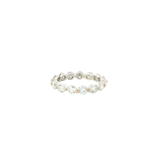 14K White Gold Diamond Eternity Band - 2.65ct