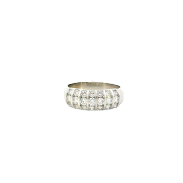 14K White Gold Diamond Ring - 0.91ct