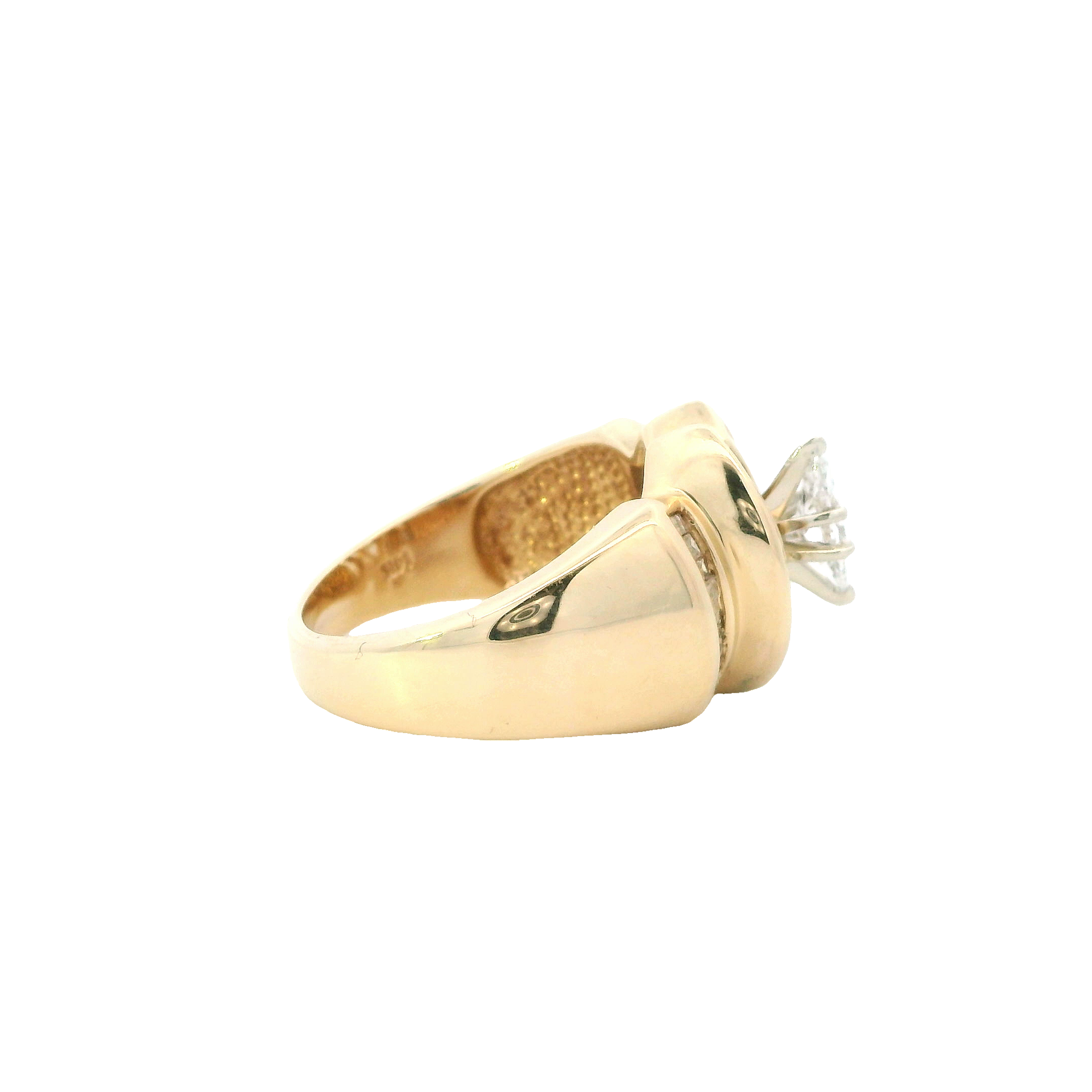 14K Yellow Gold Diamond Ring - 0.33ct