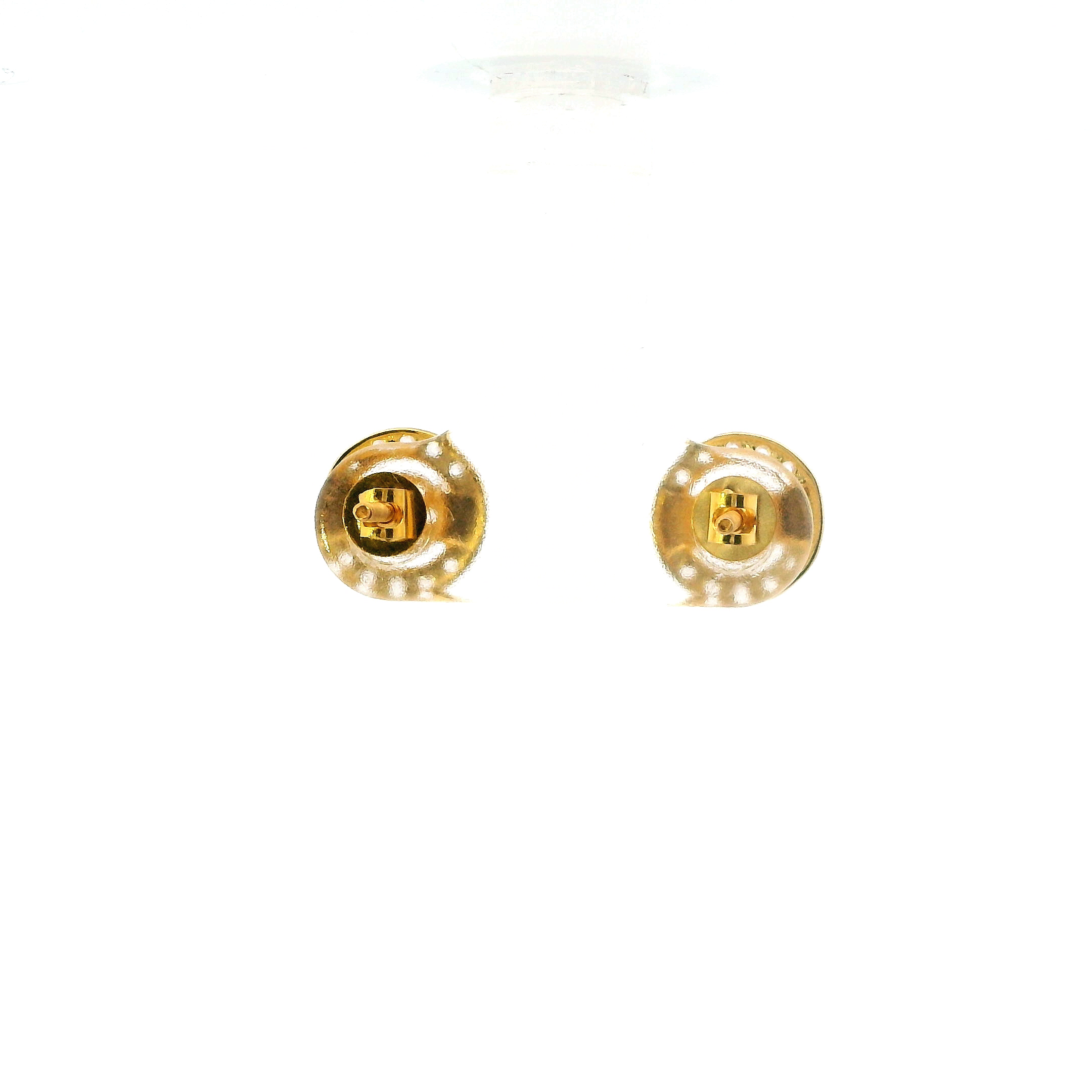 18K Yellow Gold Stud Earrings