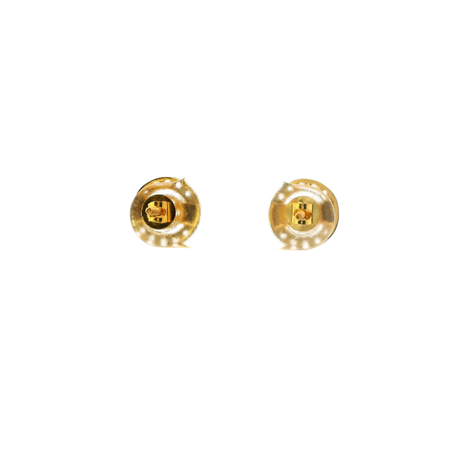18K Yellow Gold Stud Earrings