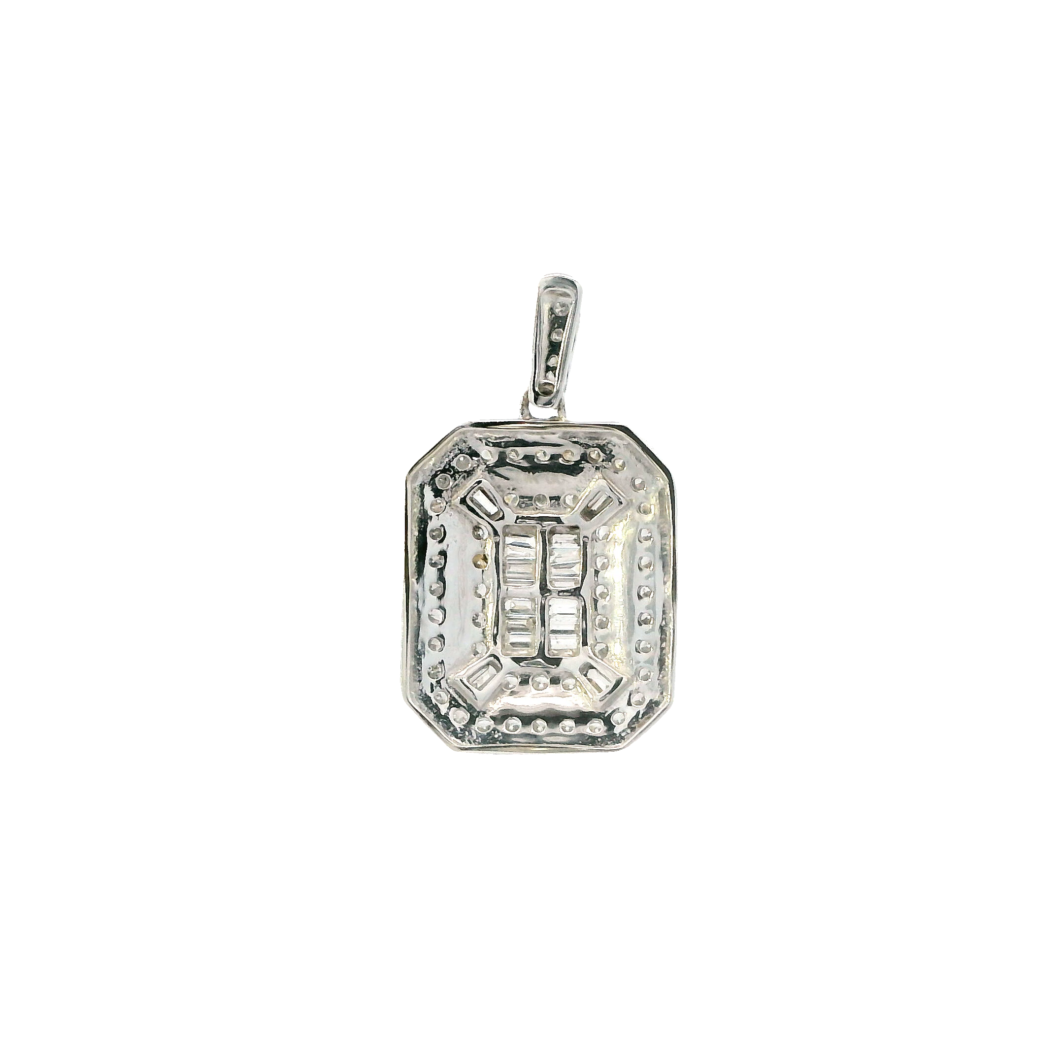 14K White Gold Diamond Pendant - 0.72ct