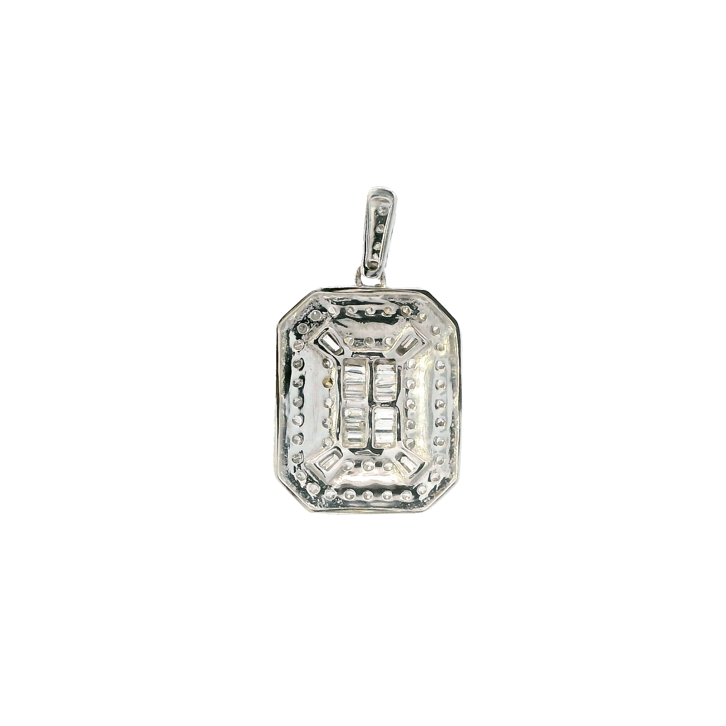 14K White Gold Diamond Pendant - 0.72ct