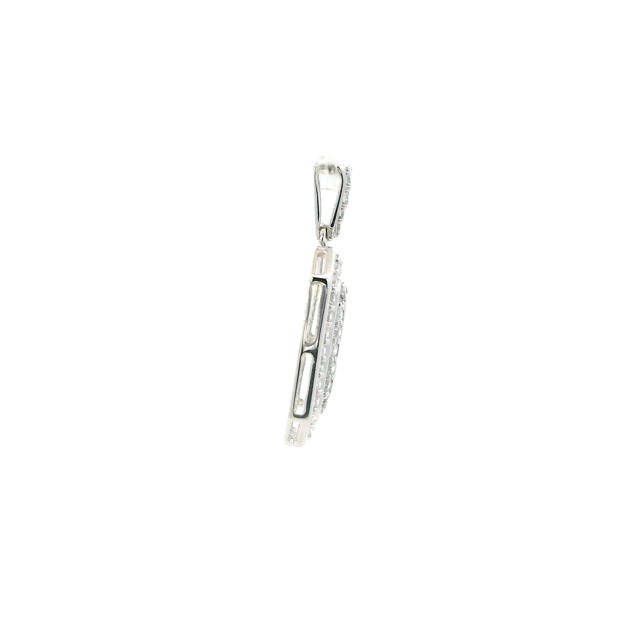 14K White Gold Diamond Pendant - 0.72ct