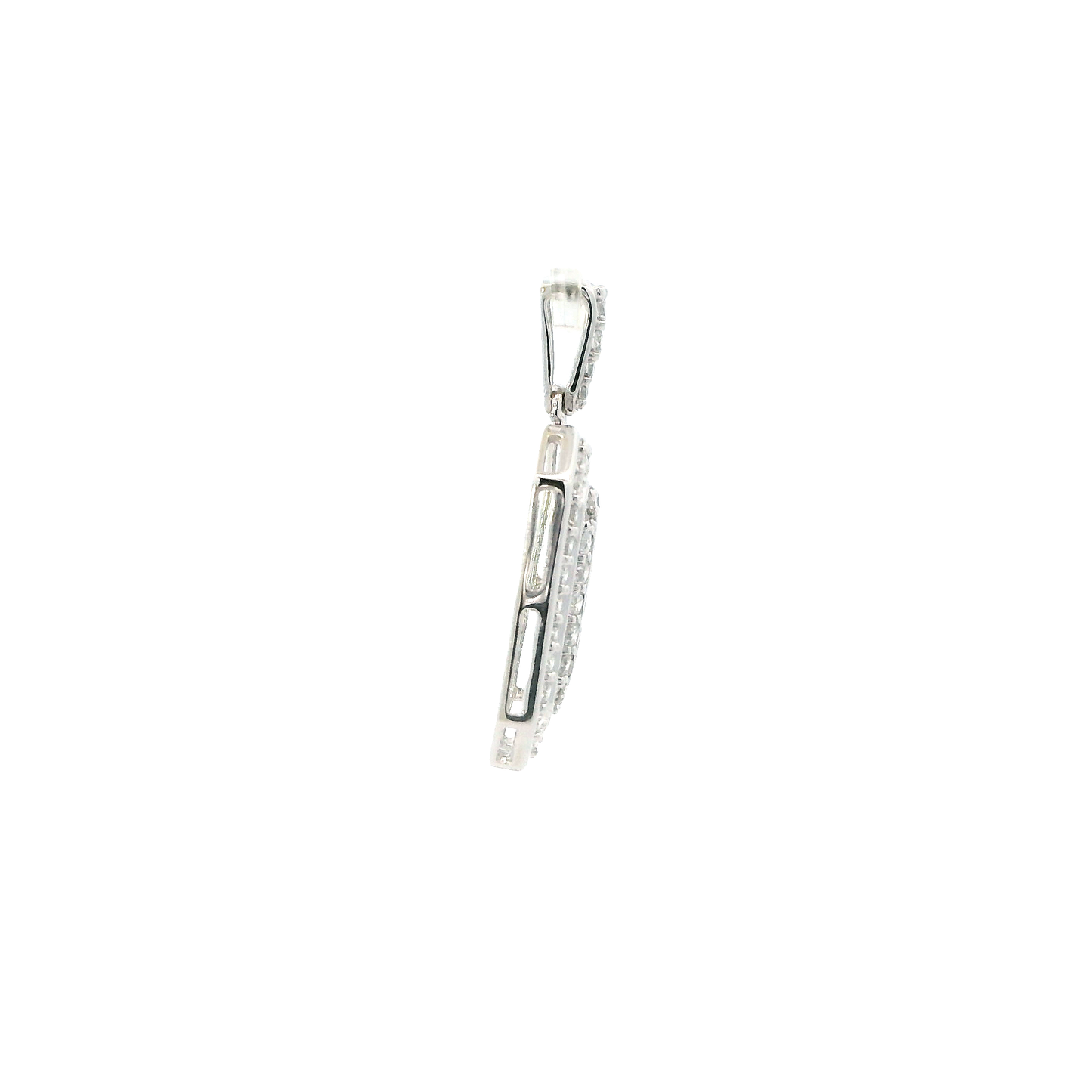 14K White Gold Diamond Pendant - 0.72ct