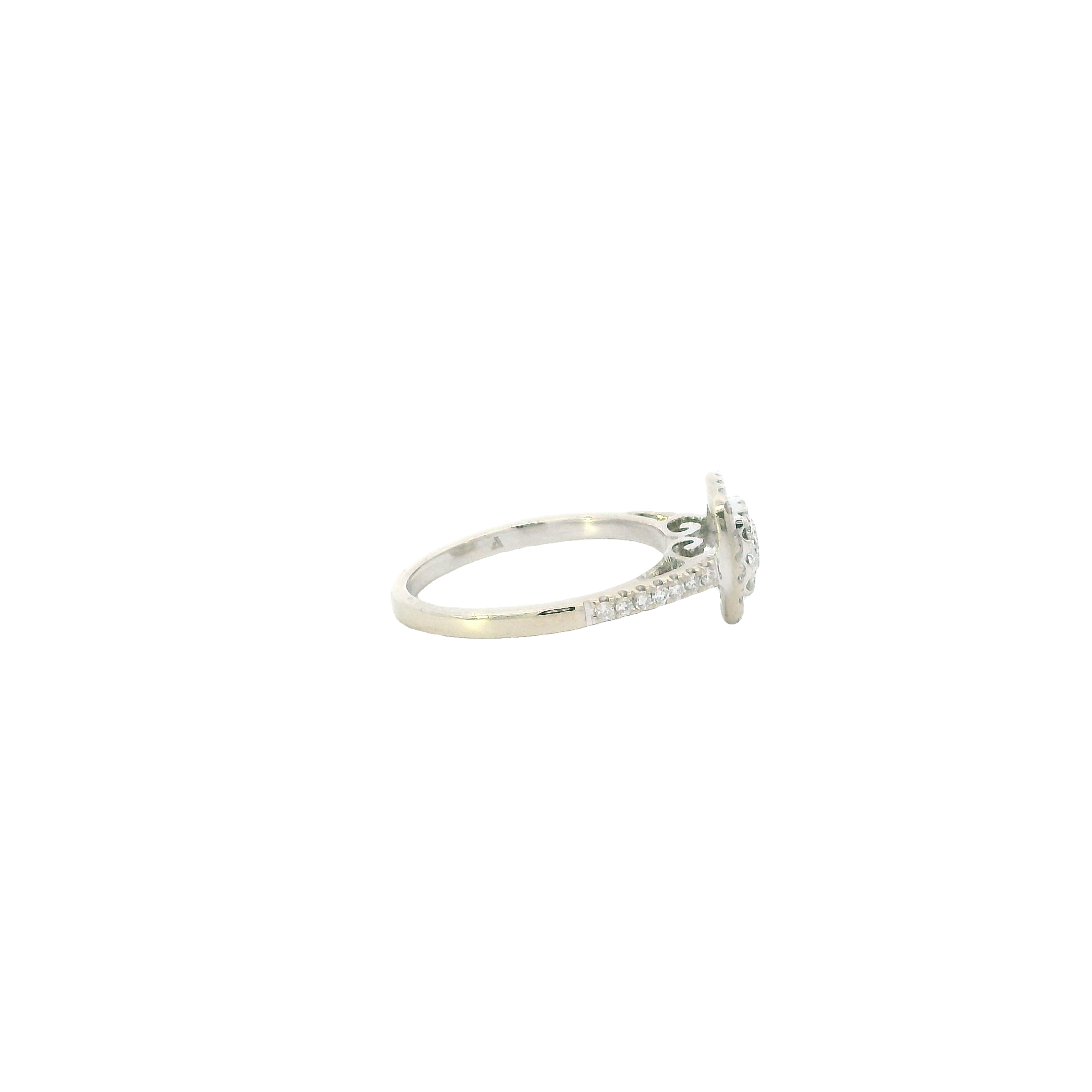 14K White Gold Diamond Ring - 0.80ct