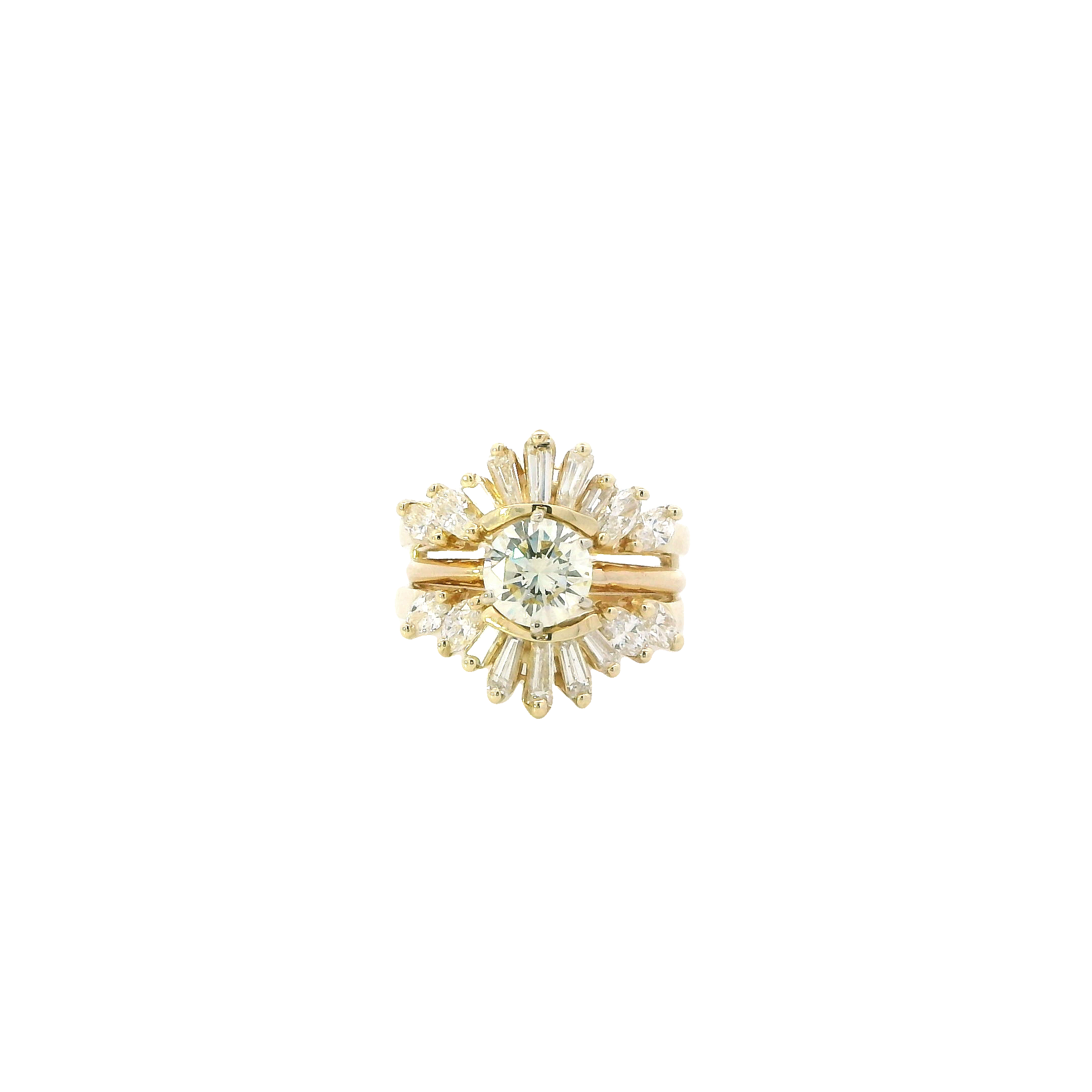 14K Yellow Gold Diamond Ring - 1.63ct