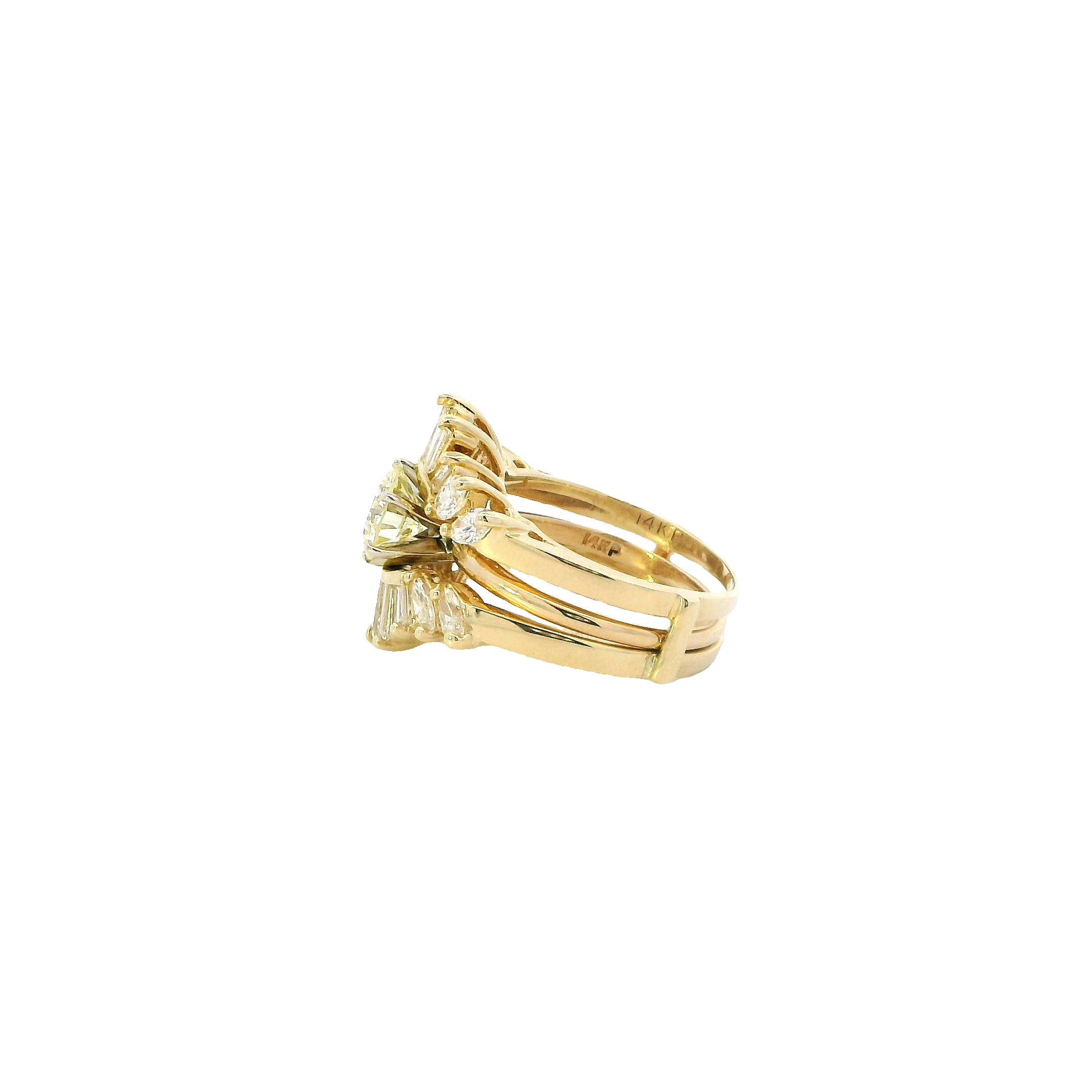 14K Yellow Gold Diamond Ring - 1.63ct