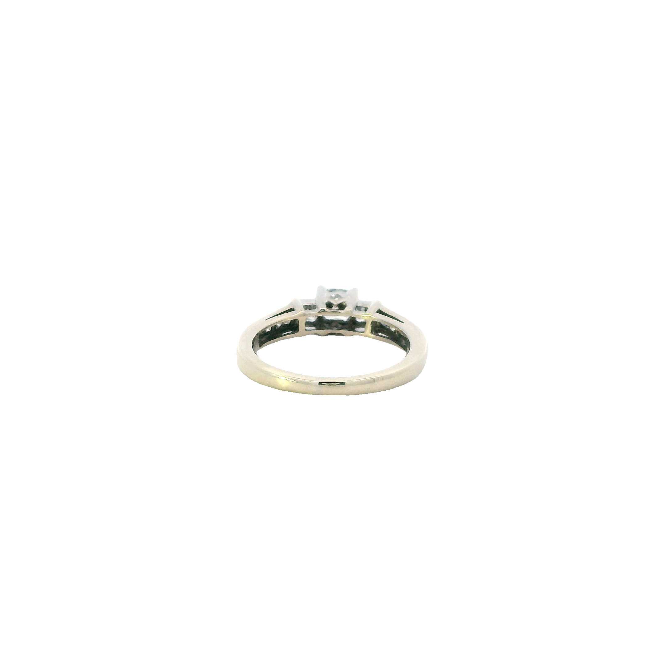 14K White Gold Diamond Women's Ring - 0.87ct