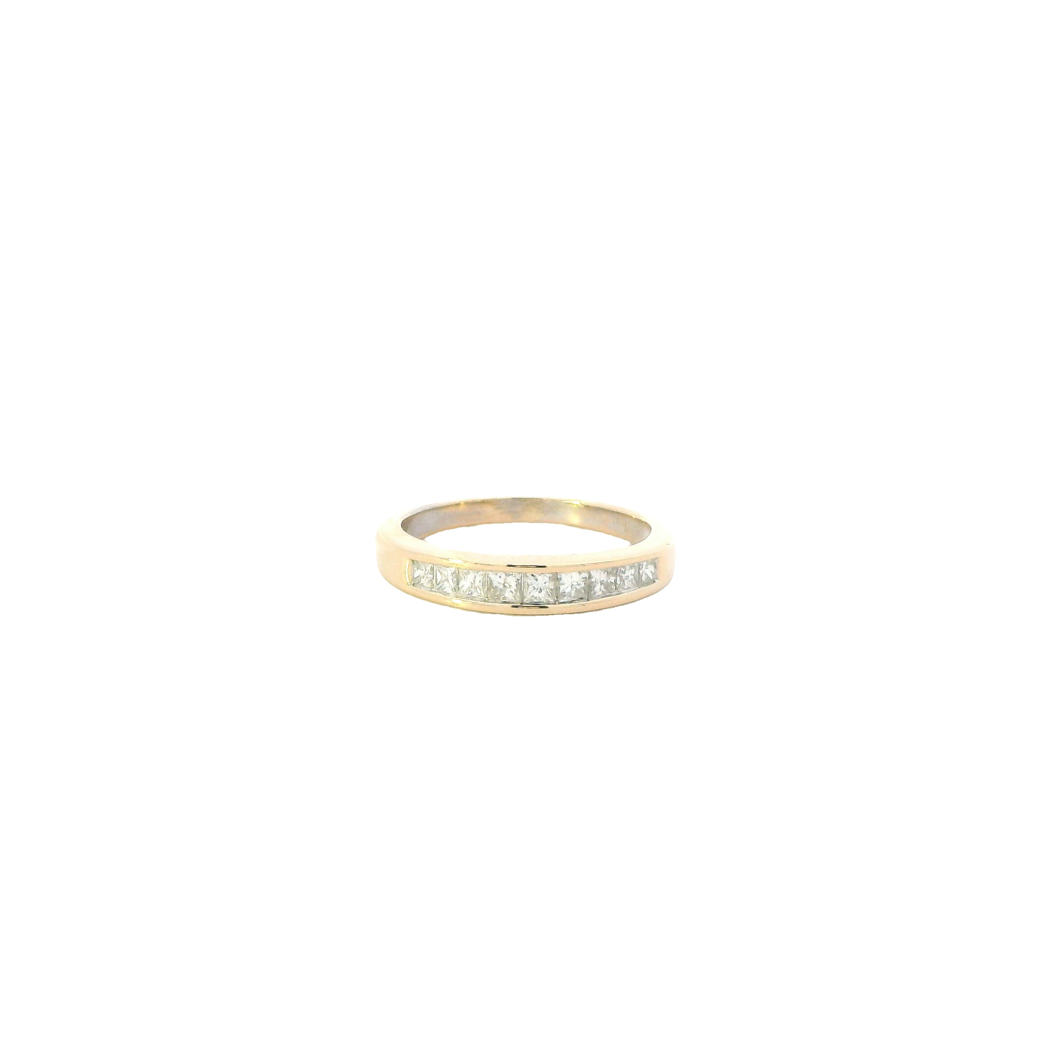 14K Yellow Gold Princess Cut Diamonds - 0.51ct
