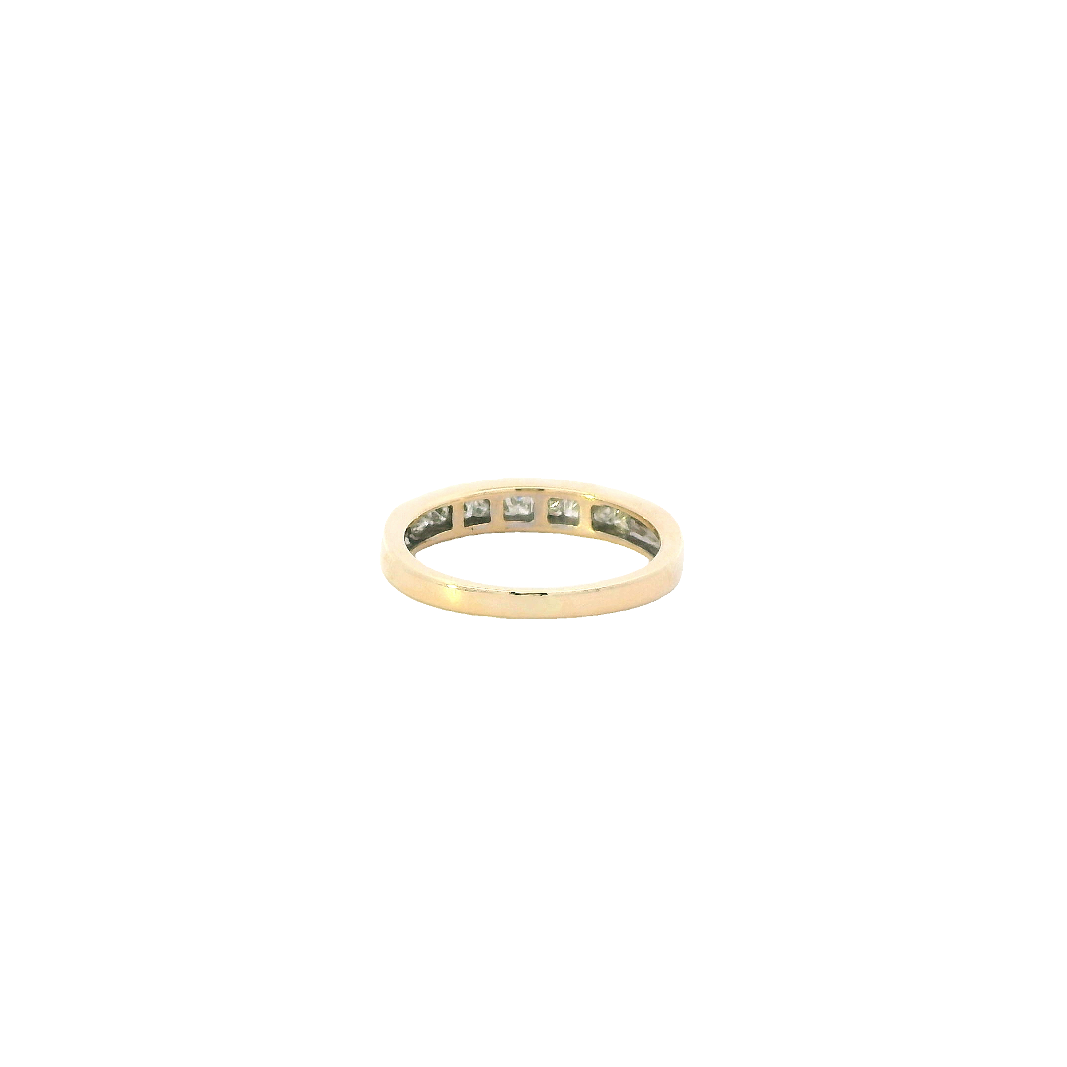 14K Yellow Gold Princess Cut Diamonds - 0.51ct