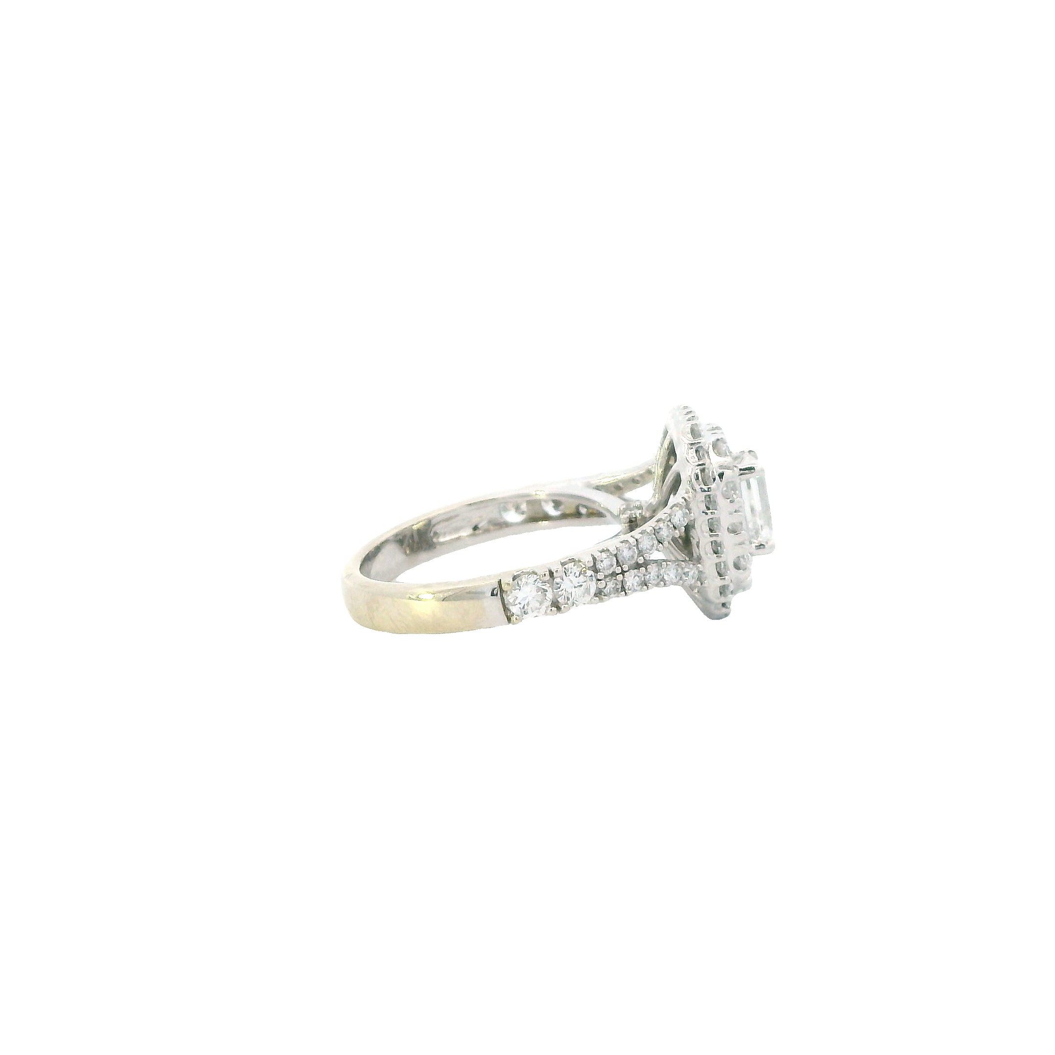 14K White Gold Diamond Women's Ring - 1.73ct