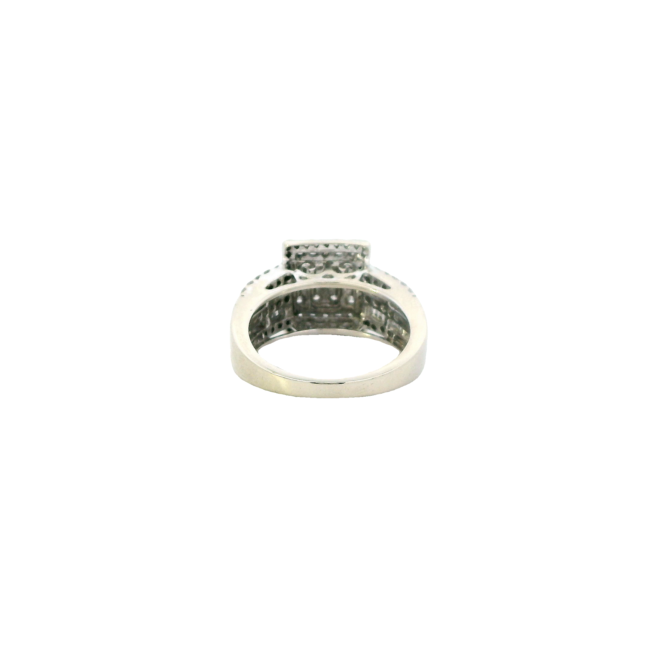 10K White Gold Diamond Women's Ring - 0.70ct
