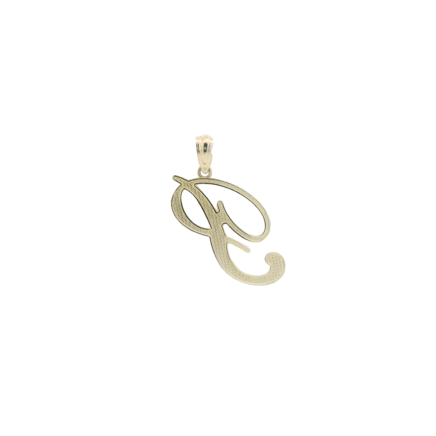10K Yellow Gold DC Letter "P" Pendant
