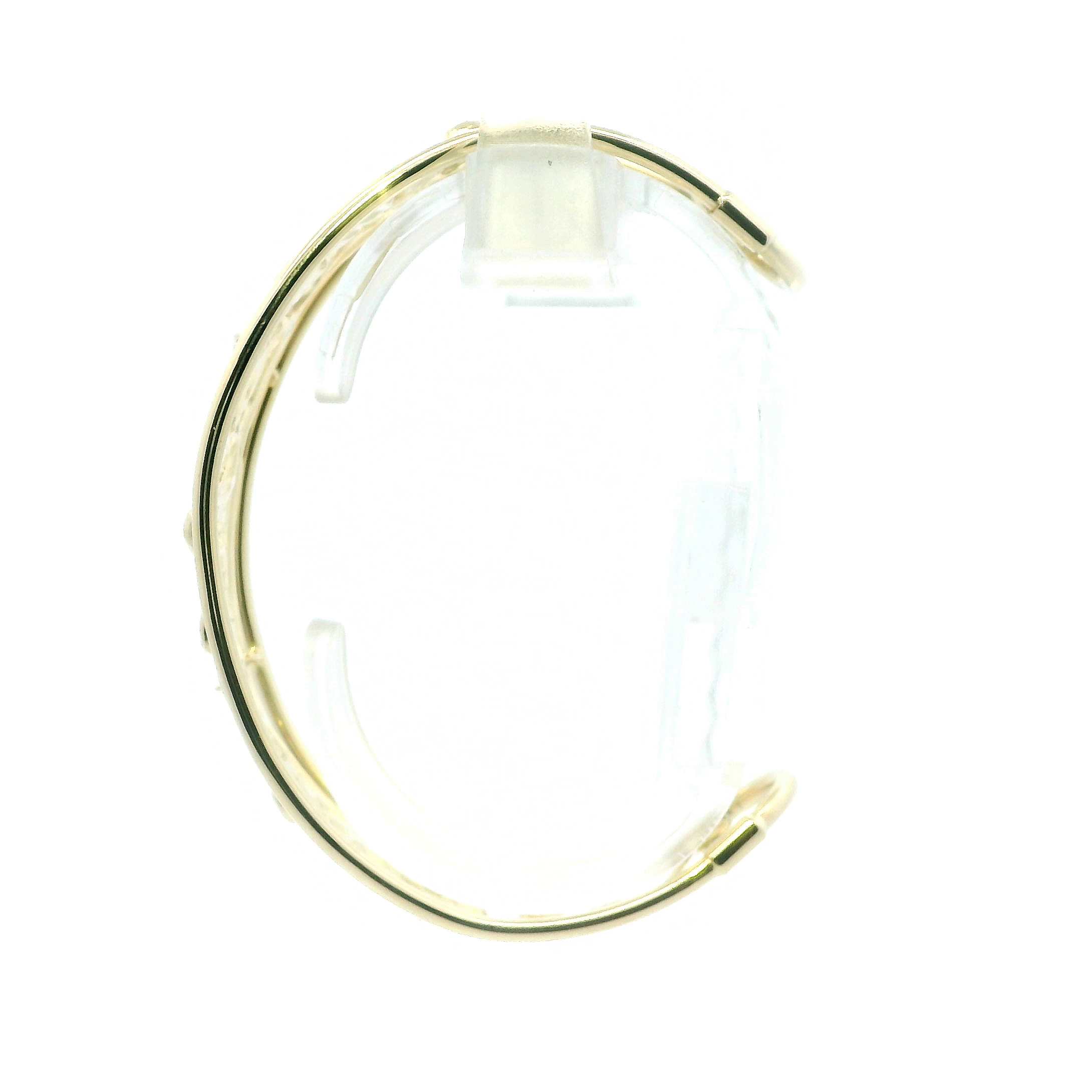 14K Yellow Gold Last Supper Wrist Cuff Bracelet