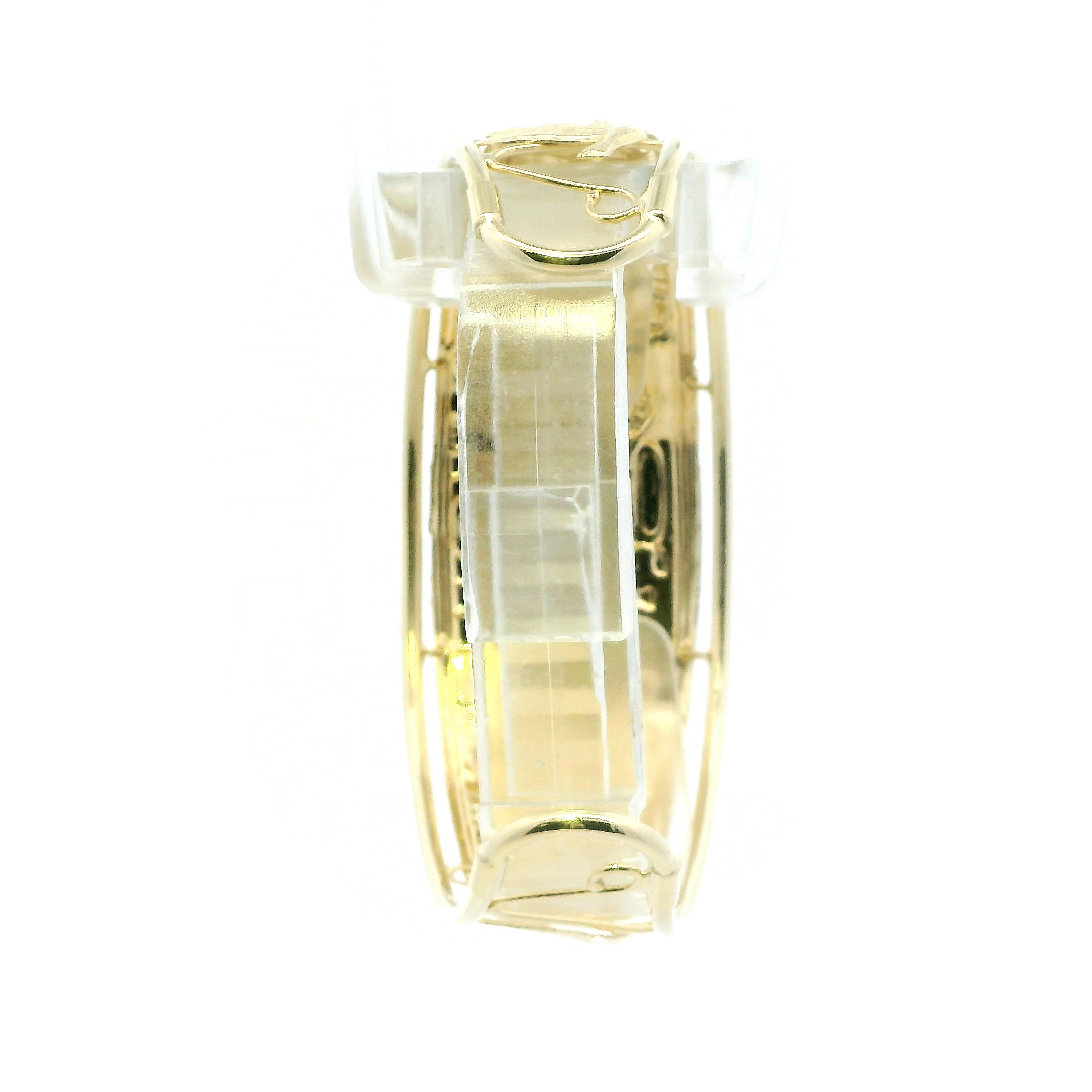 14K Yellow Gold Last Supper Wrist Cuff Bracelet