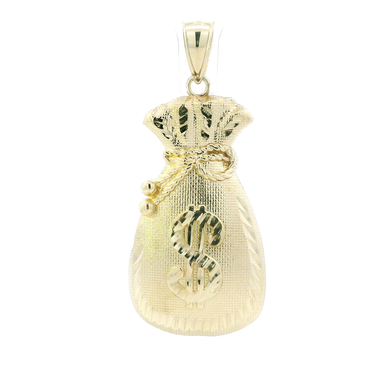 Colgante Bolsa Dinero Oro Amarillo 10K