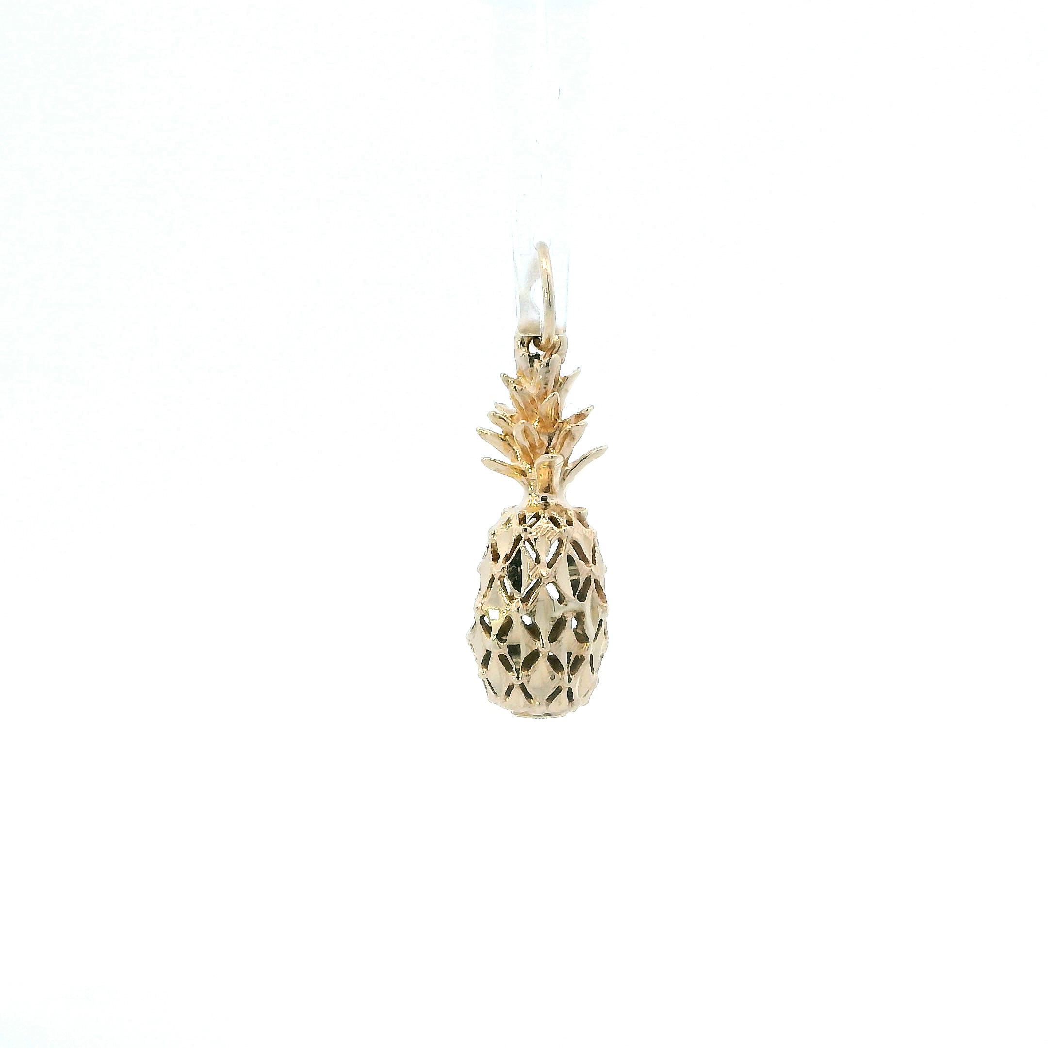 14K Yellow Gold Pineapple Pendant
