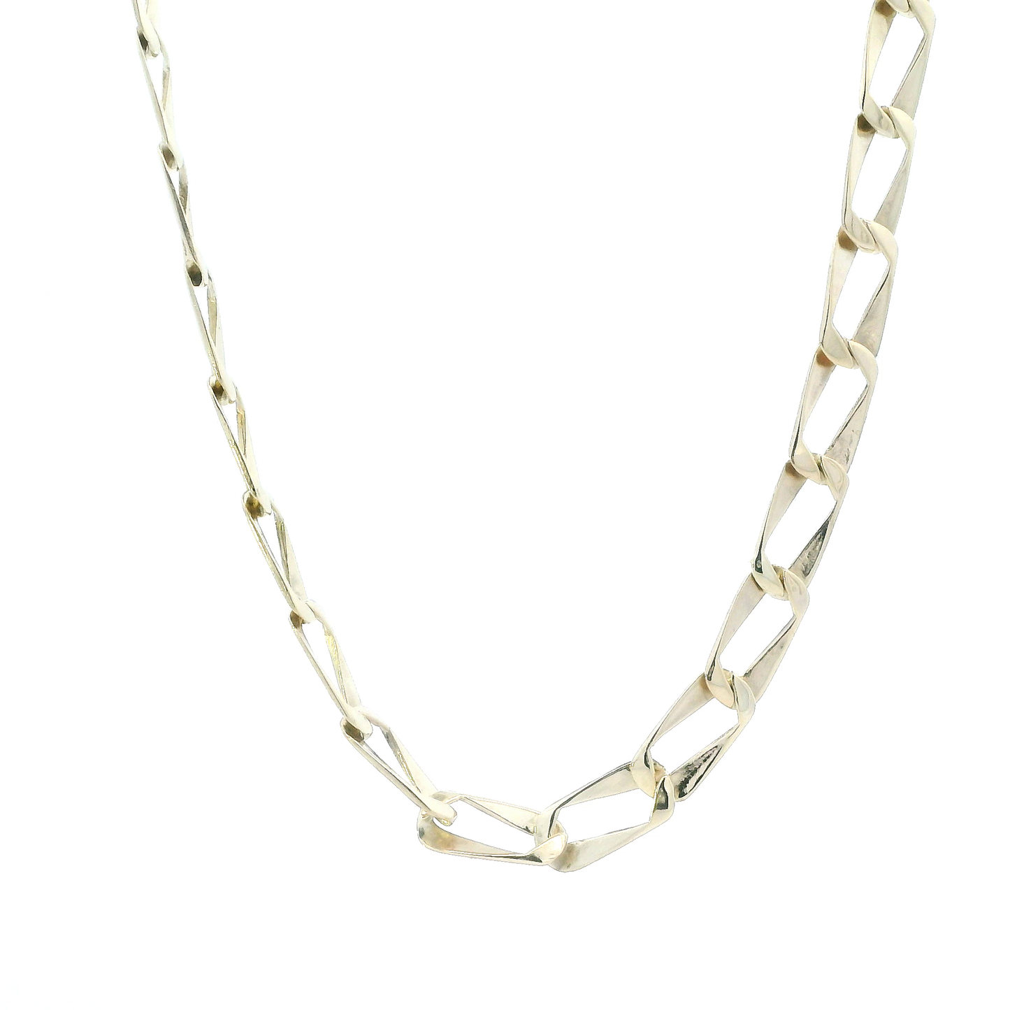 10K Yellow Gold 24" Rectangle Curb Chain