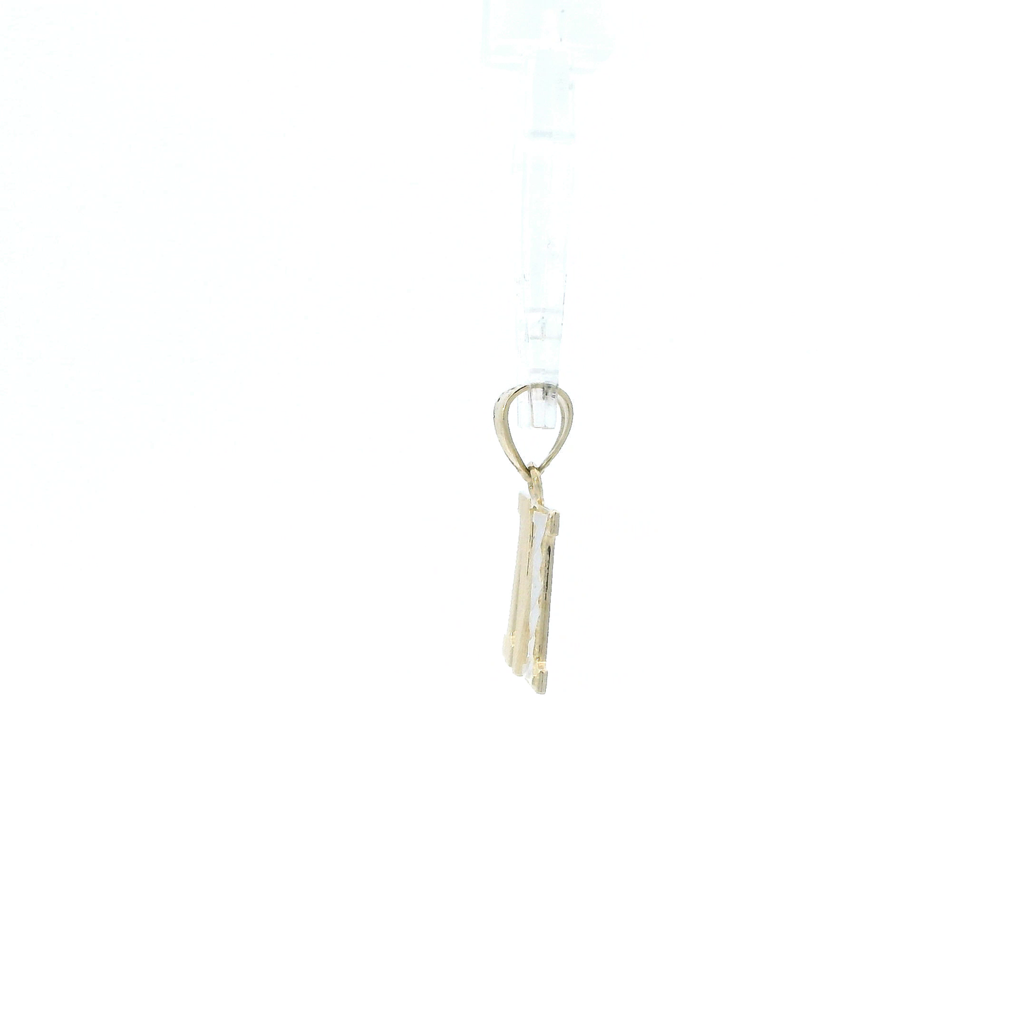 10K Yellow & White Gold Letter "M" Pendant