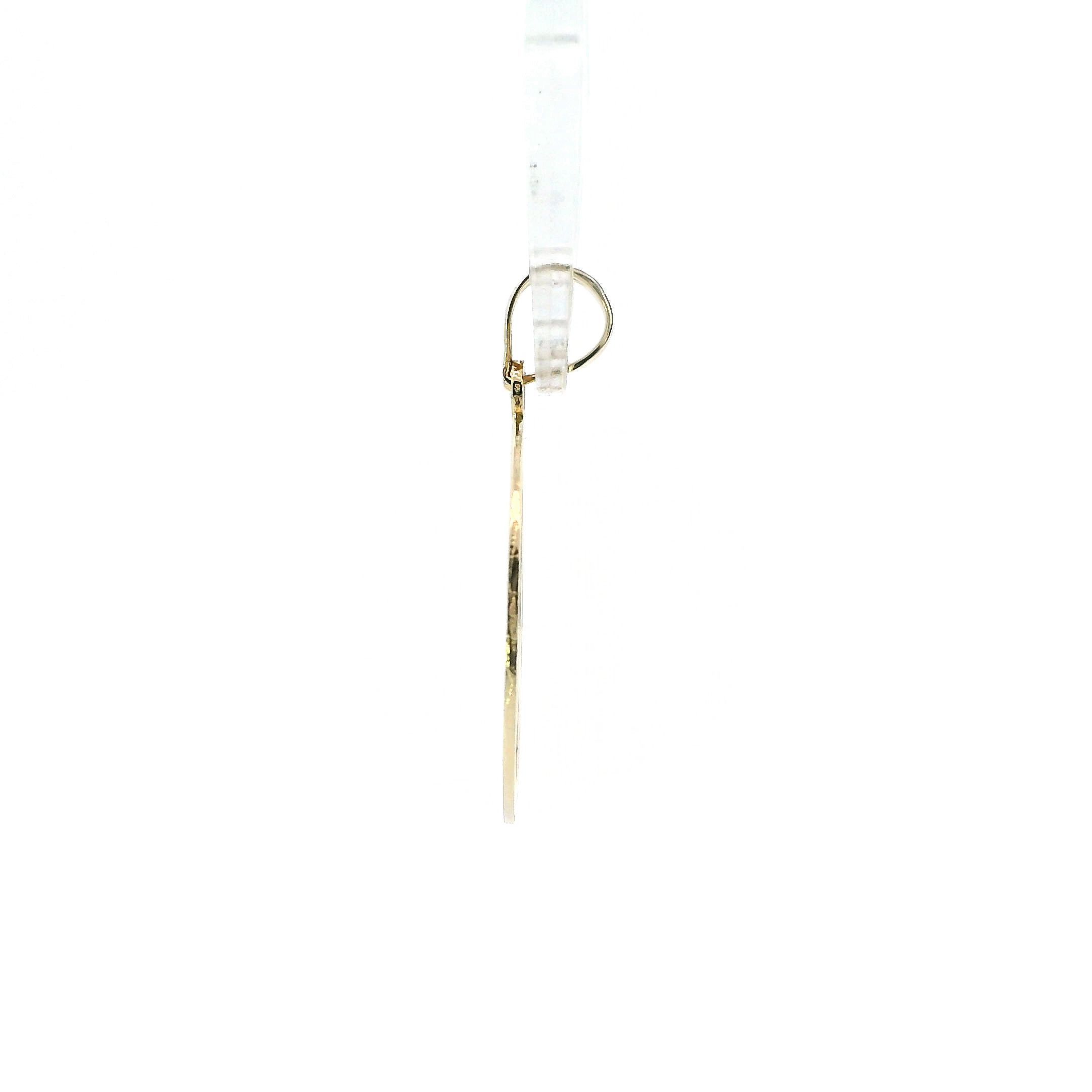 14K Yellow Gold Peace Sign Pendant