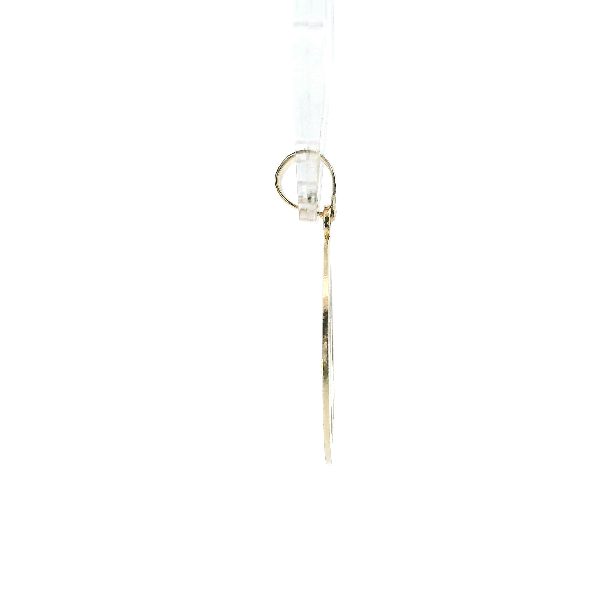14K Yellow Gold Peace Sign Pendant