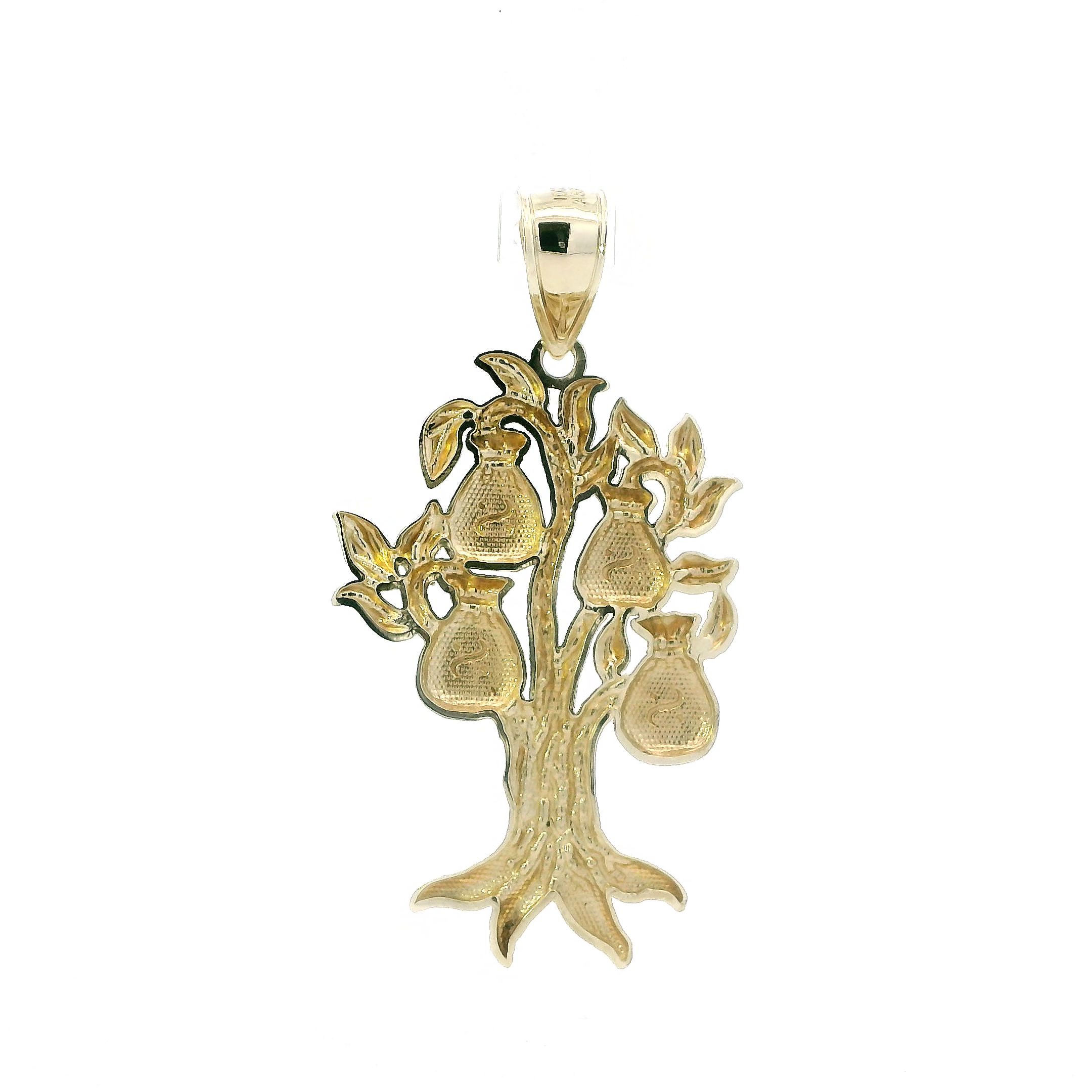 Colgante Árbol del Dinero de Oro Amarillo de 10K