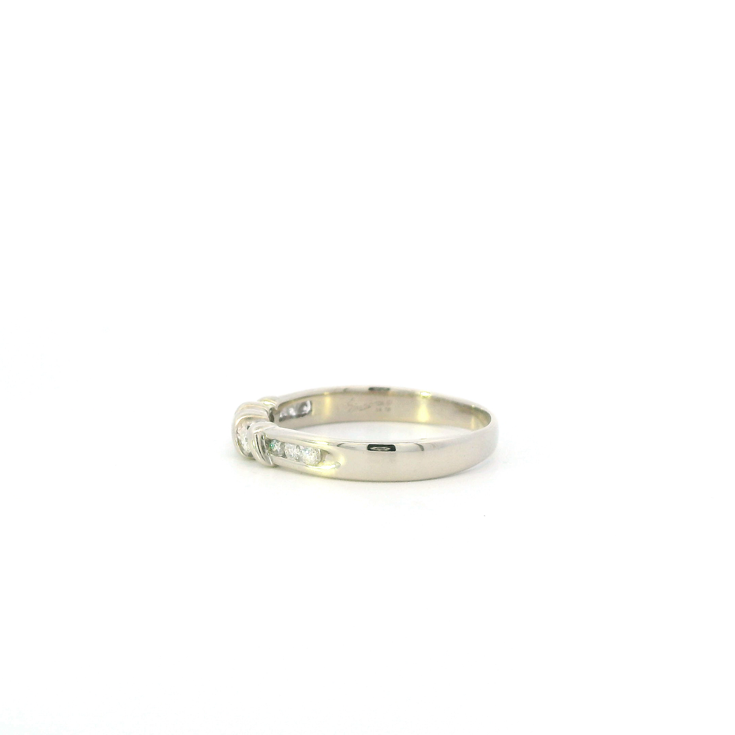 14K White Gold Diamond Mens Ring - 0.24ct
