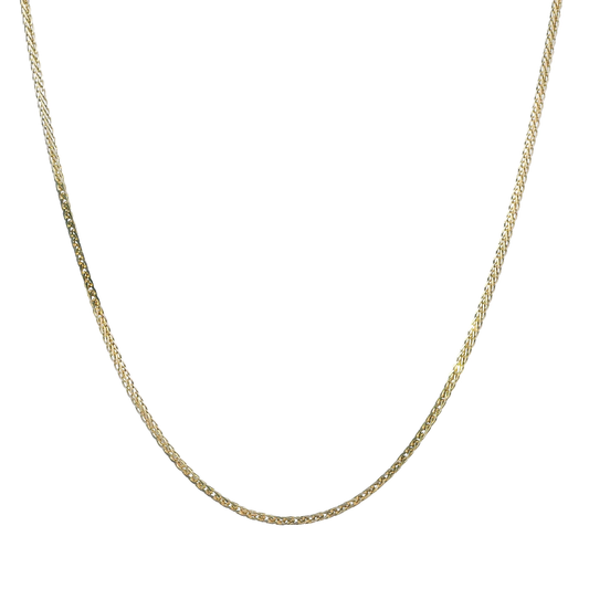 18K Yellow Gold 16" Wheat Chain