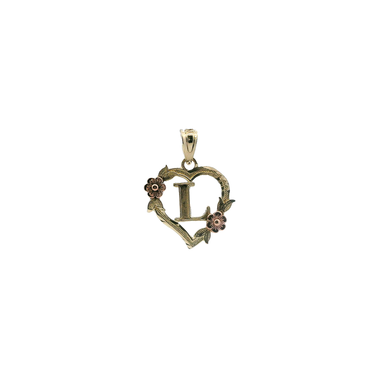10K Yellow & Rose Gold Letter 