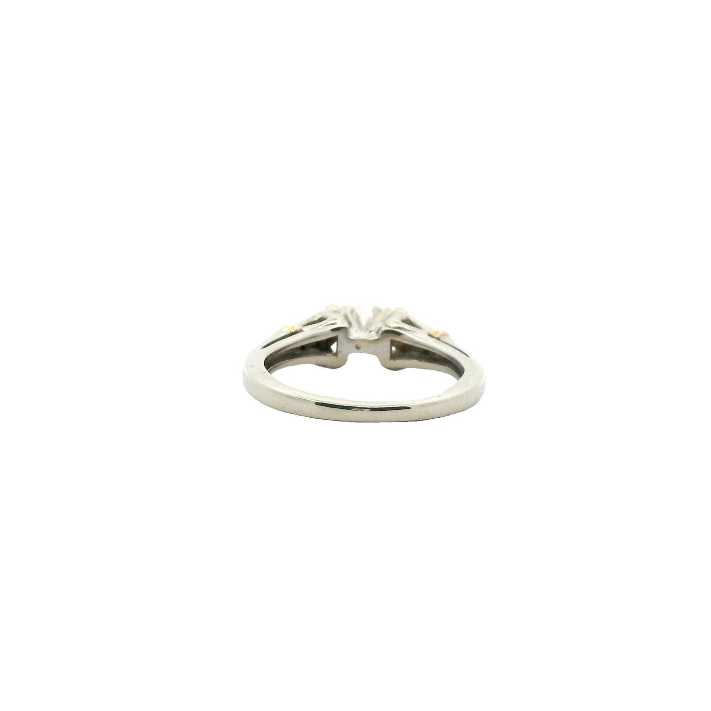 14K White & Yellow Gold Women's Diamond Ring - 0.59ct