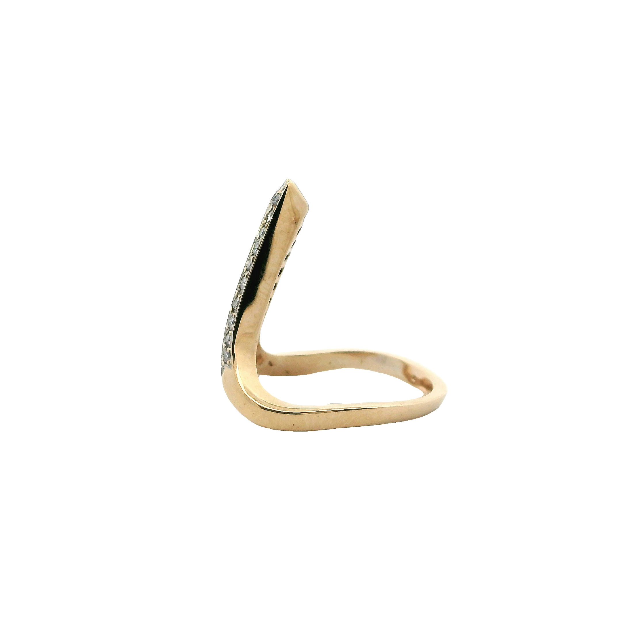 14K Yellow Gold Diamond 