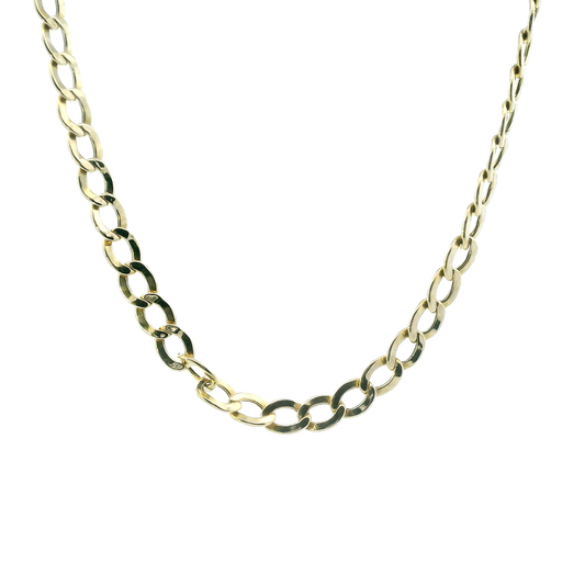 14K Yellow Gold 19" Curb Chain