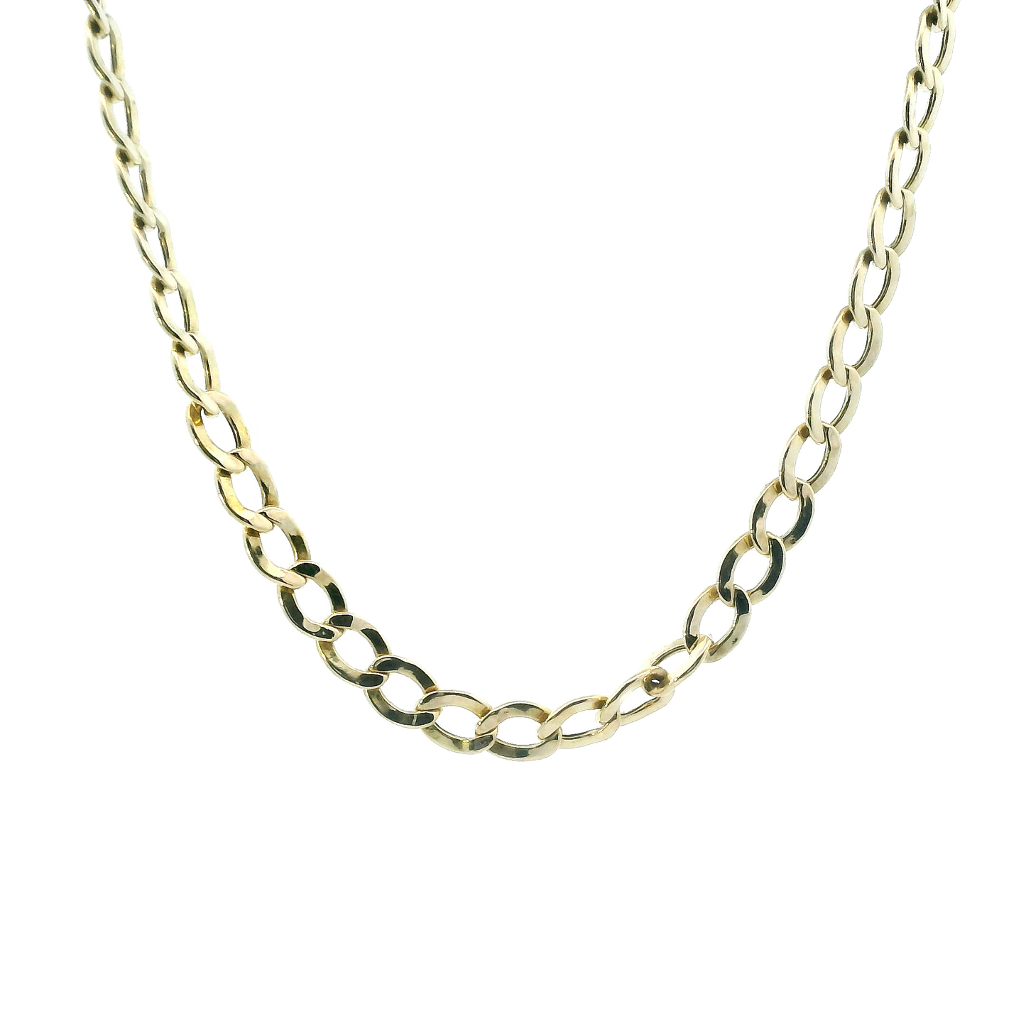 14K Yellow Gold 19" Curb Chain
