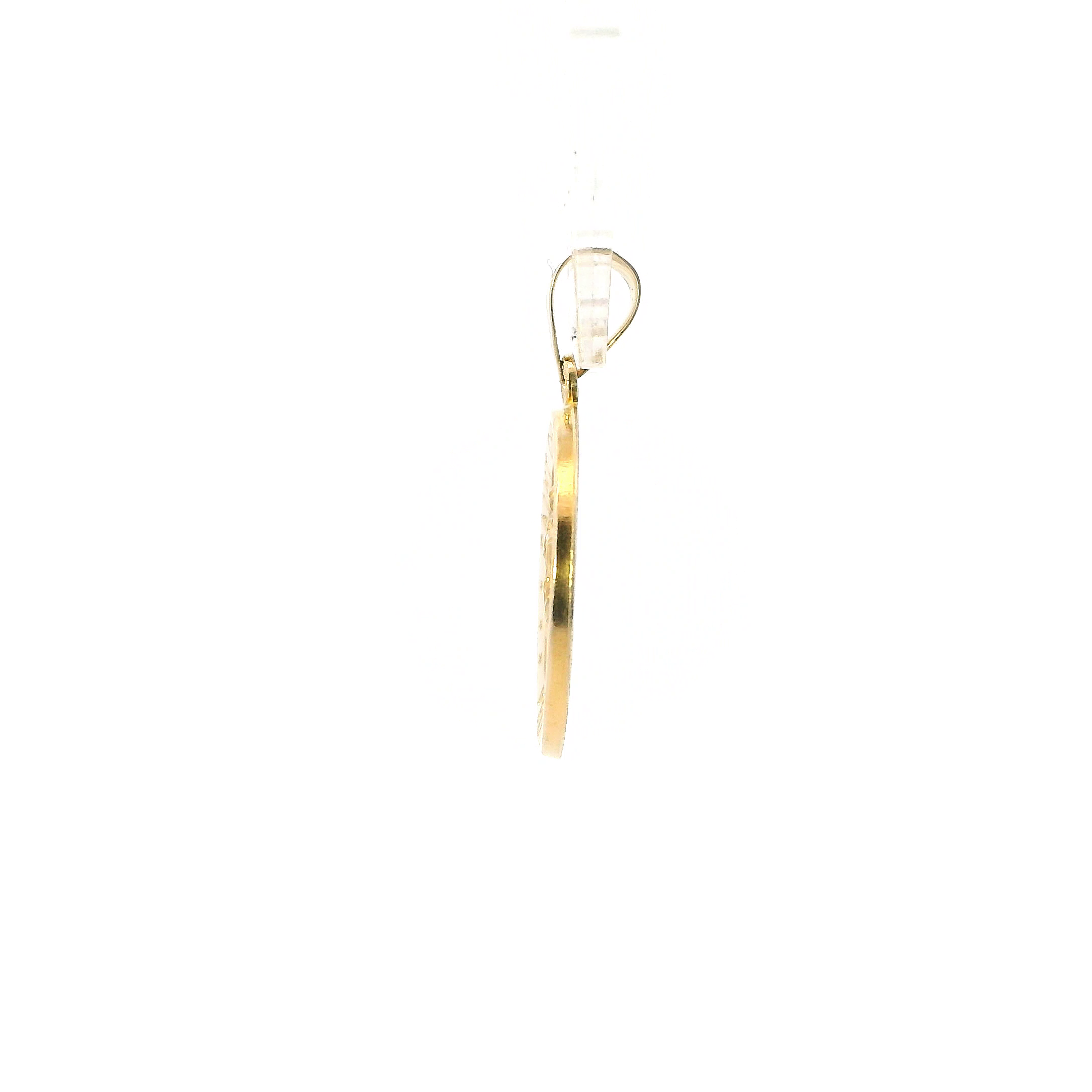 14K Yellow Gold Saint Christopher Pendant