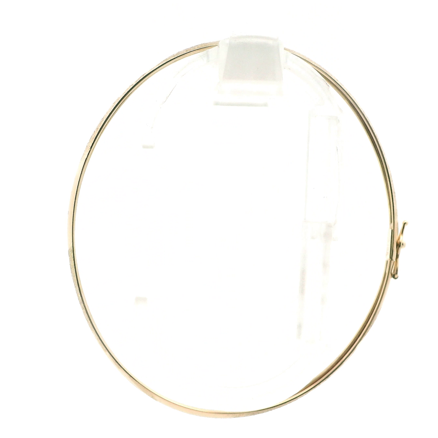 10K Yellow Gold Wheat Design Bangle Bracelet