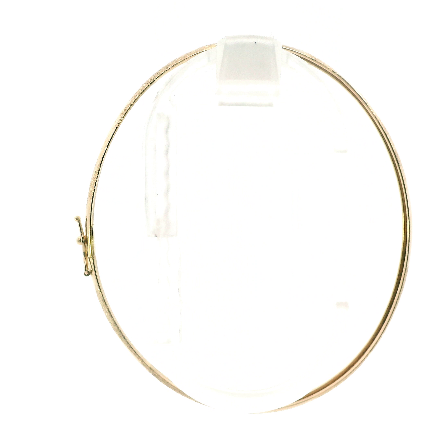 10K Yellow Gold Wheat Design Bangle Bracelet