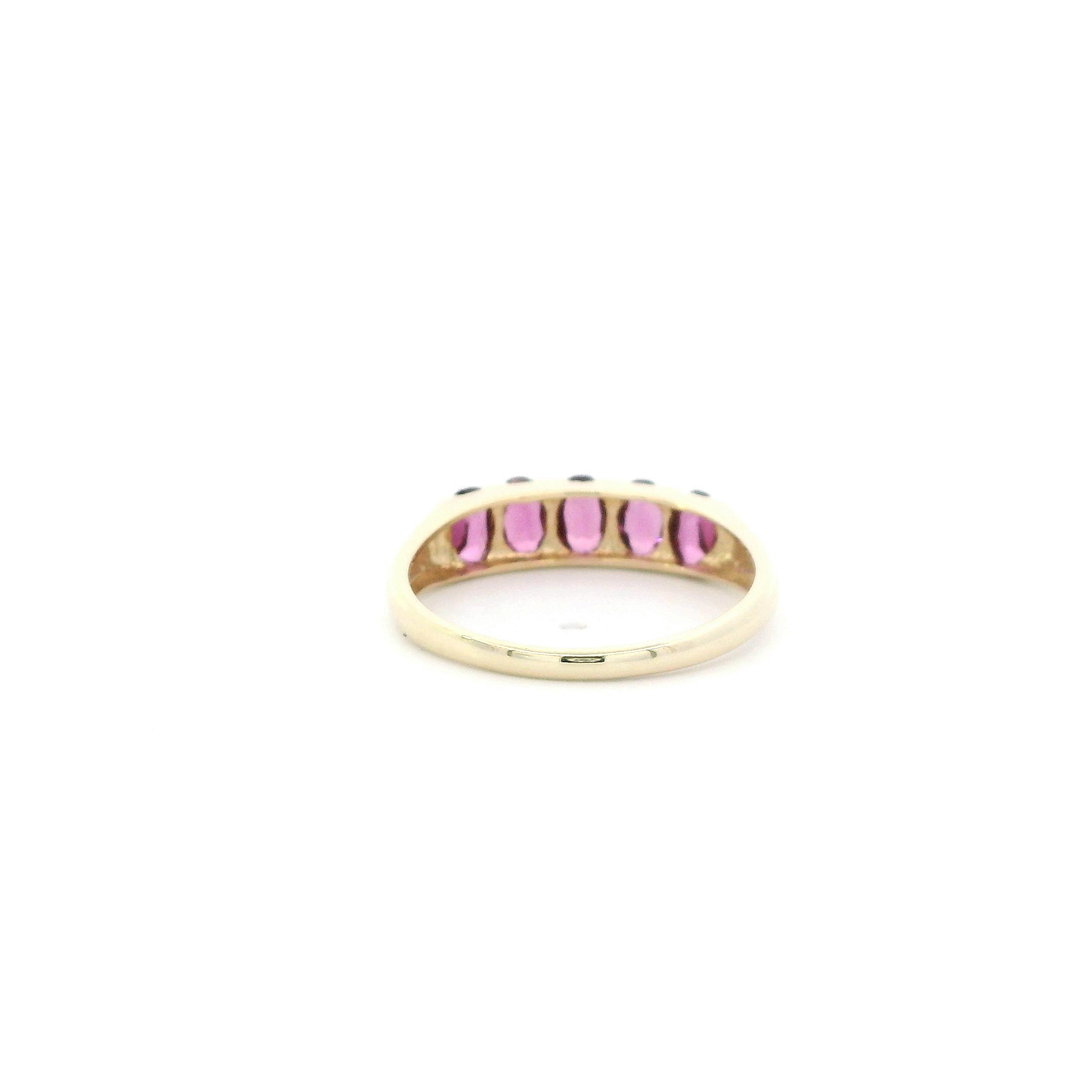 10K Yellow Gold Pink Tourmaline Womens Ring