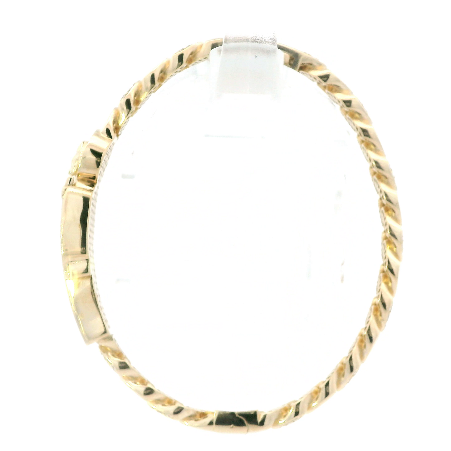 14K Yellow Gold Saint Jude Curb Bracelet