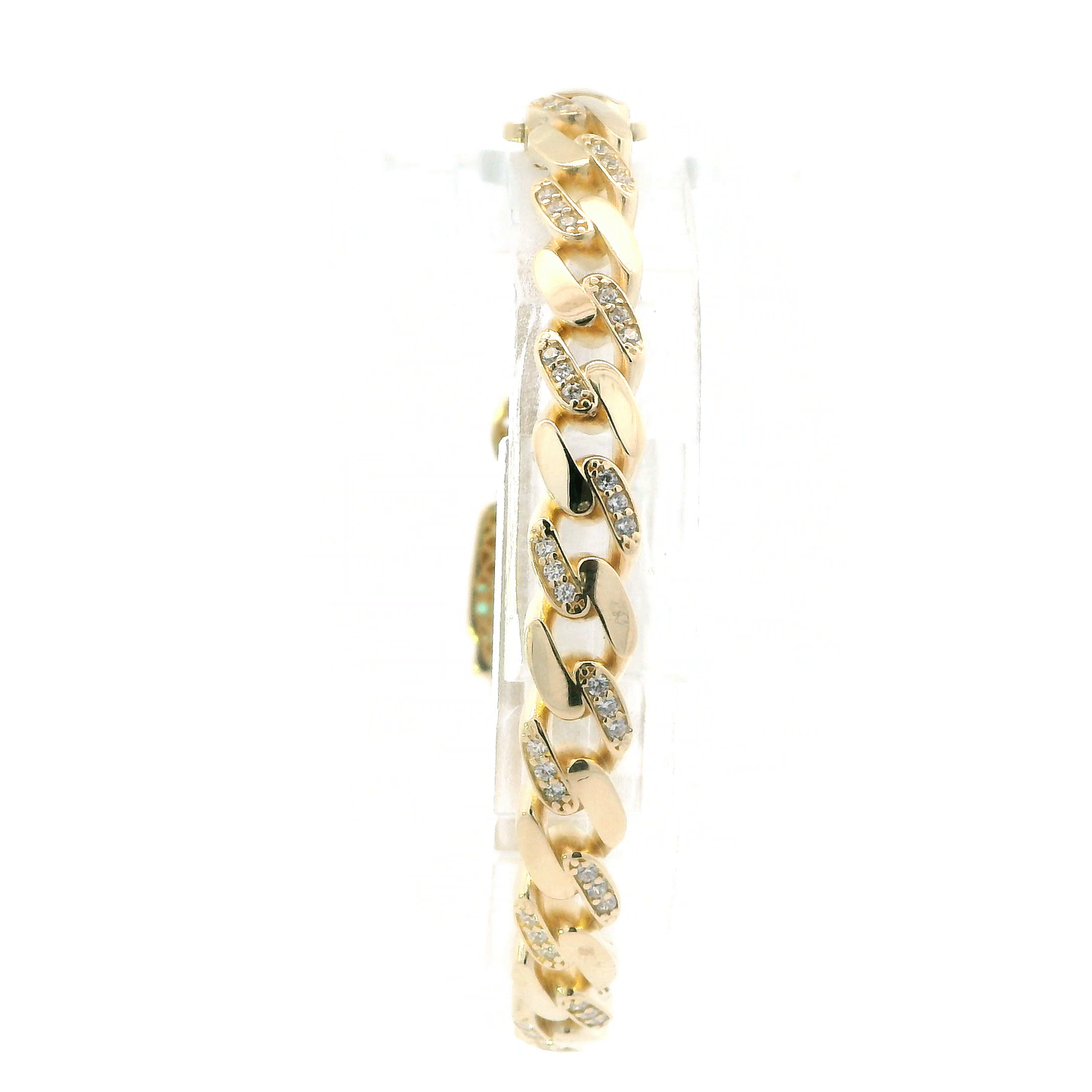 14K Yellow Gold Saint Jude Curb Bracelet