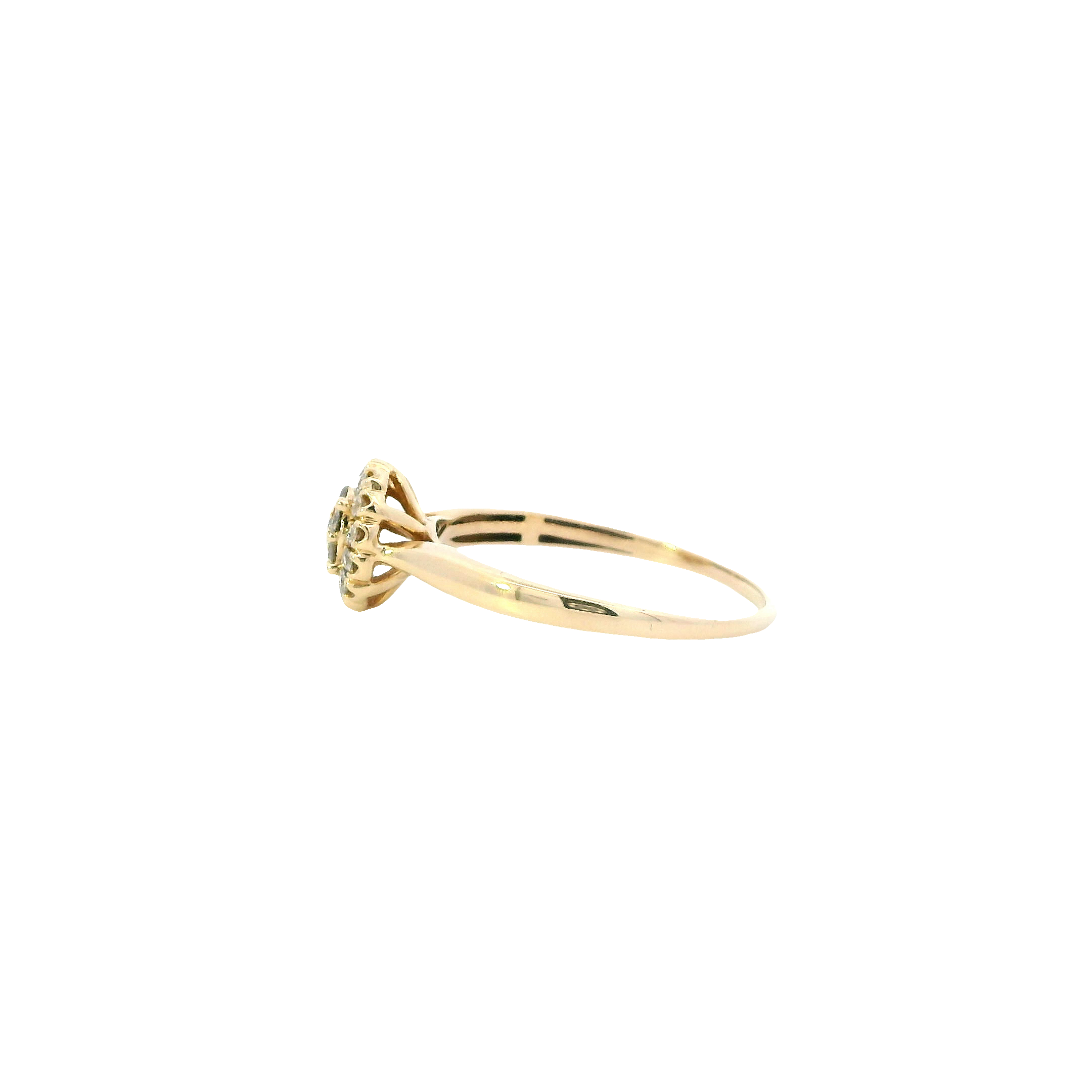 14K Yellow Gold Women’s Diamond Ring - 0.36ct