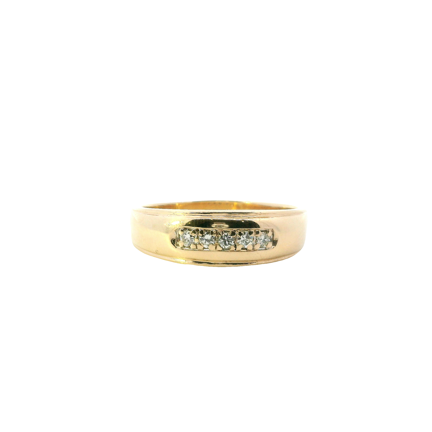 14K Yellow Gold Diamond Ring - 0.20ct