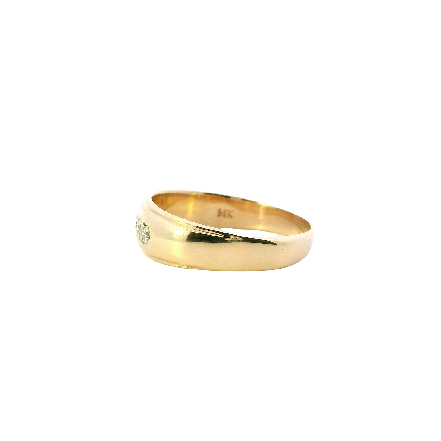 14K Yellow Gold Diamond Ring - 0.20ct