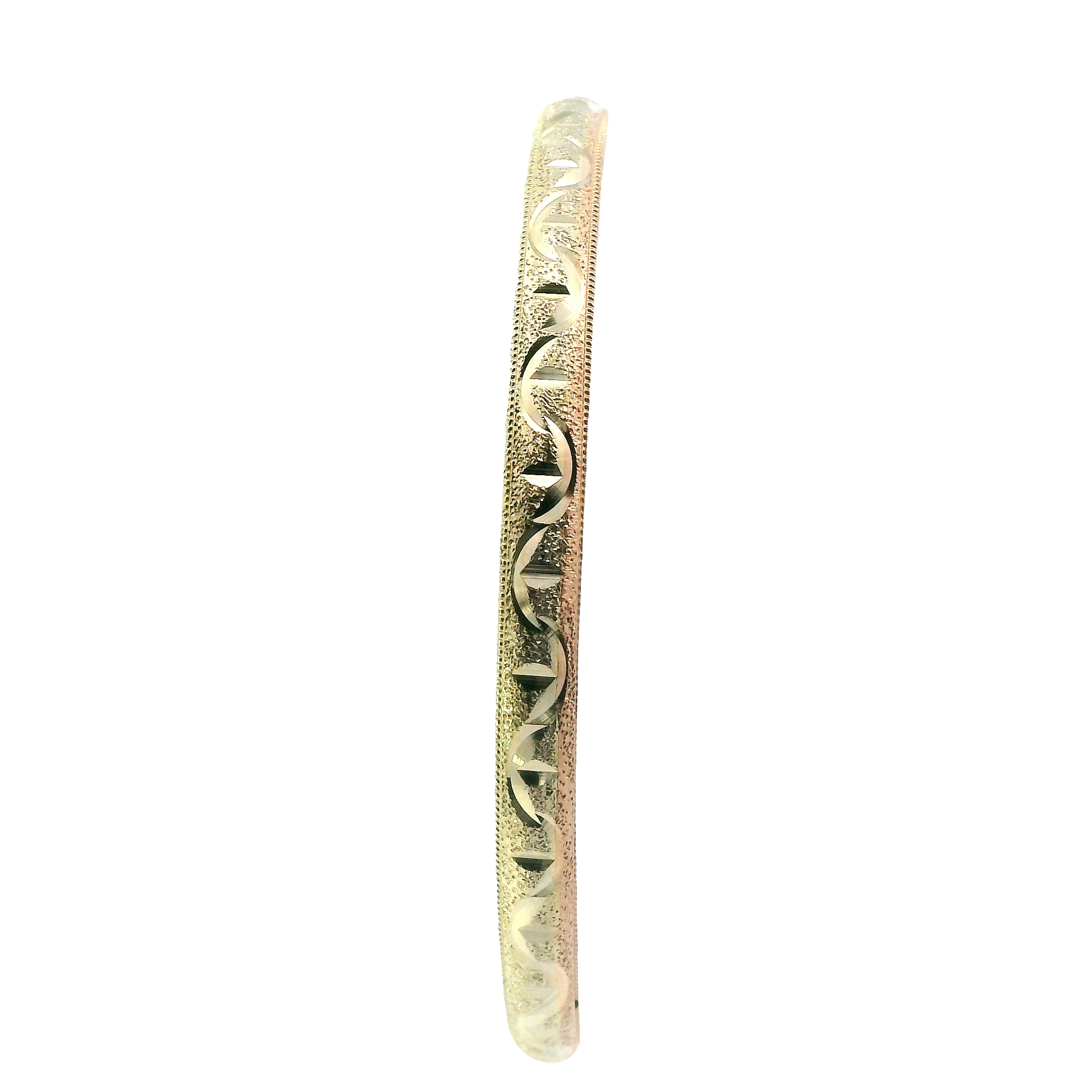 14K Yellow Gold 7 Piece Bangle Bracelet Set