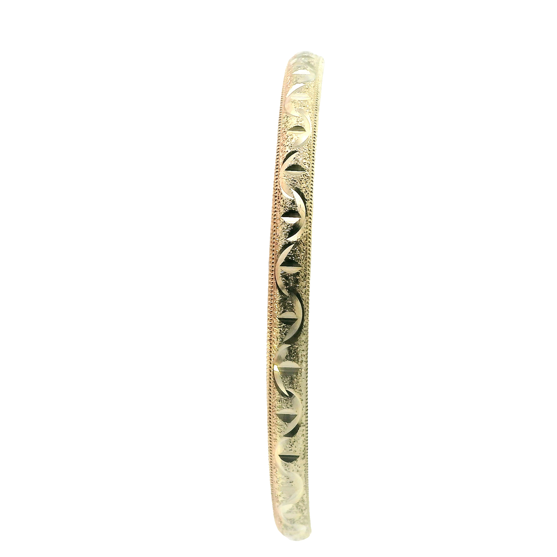 14K Yellow Gold 7 Piece Bangle Bracelet Set